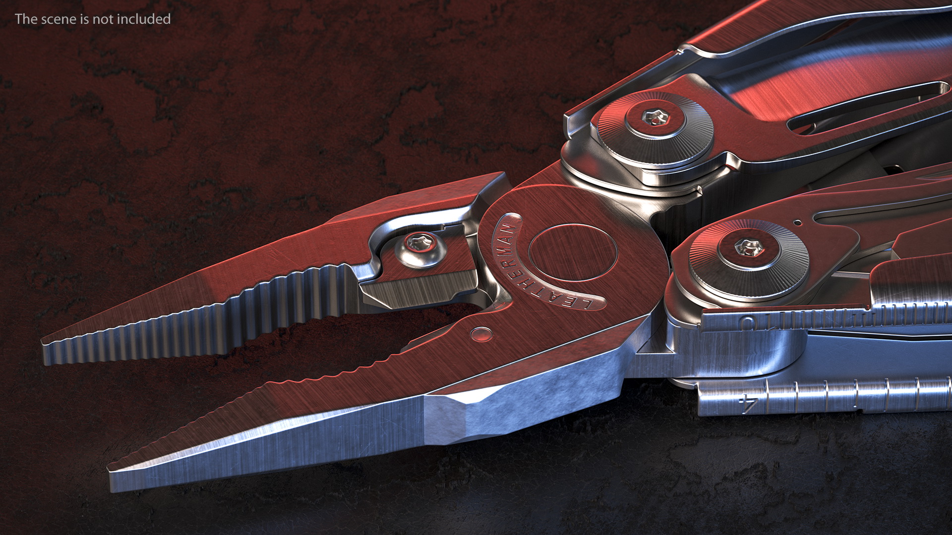 3D Leatherman Surge Multitool Silver Open model