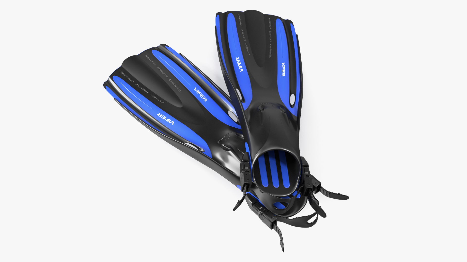3D Oceanic Viper Open Heel Scuba Fin model