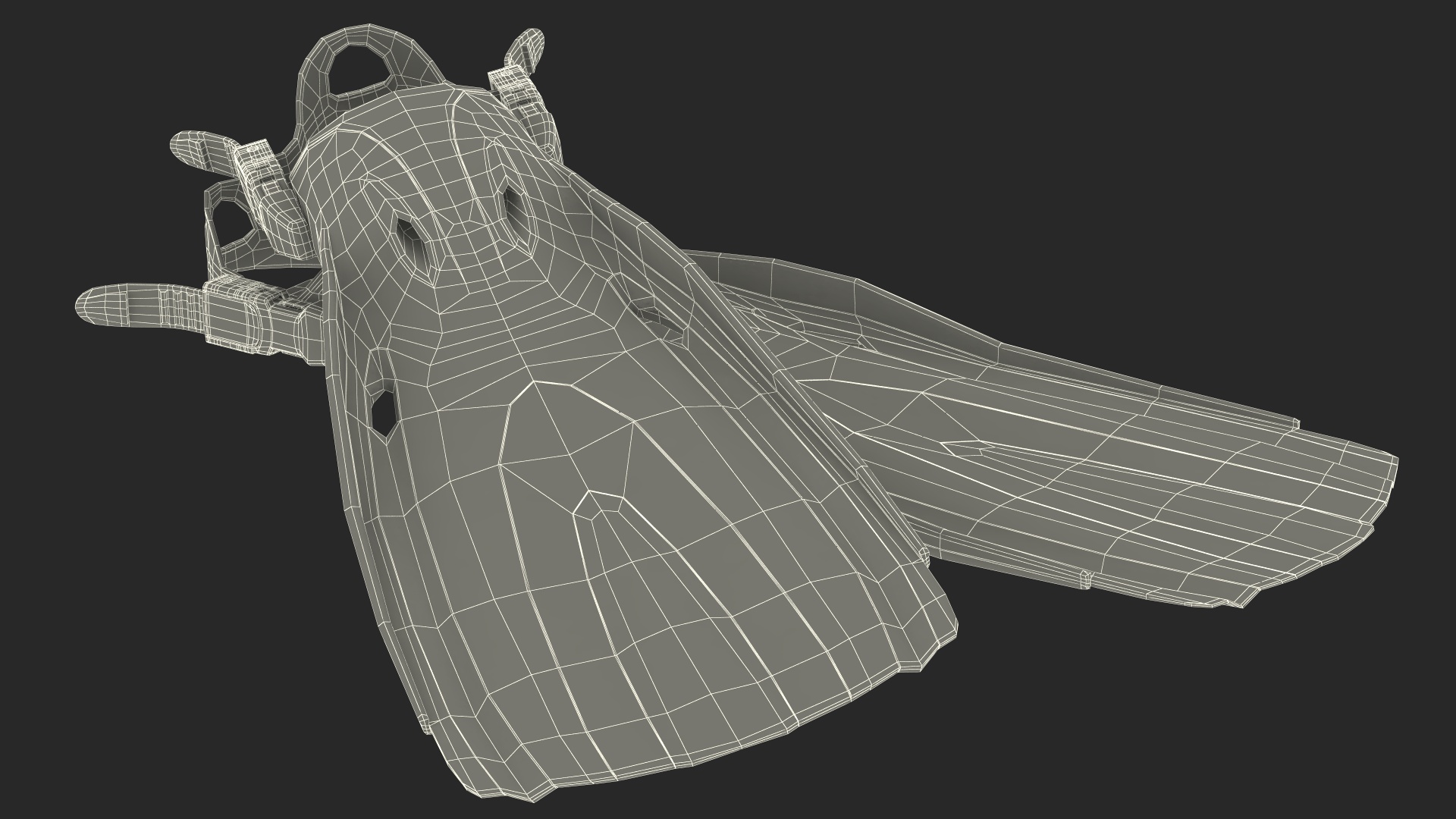 3D Oceanic Viper Open Heel Scuba Fin model