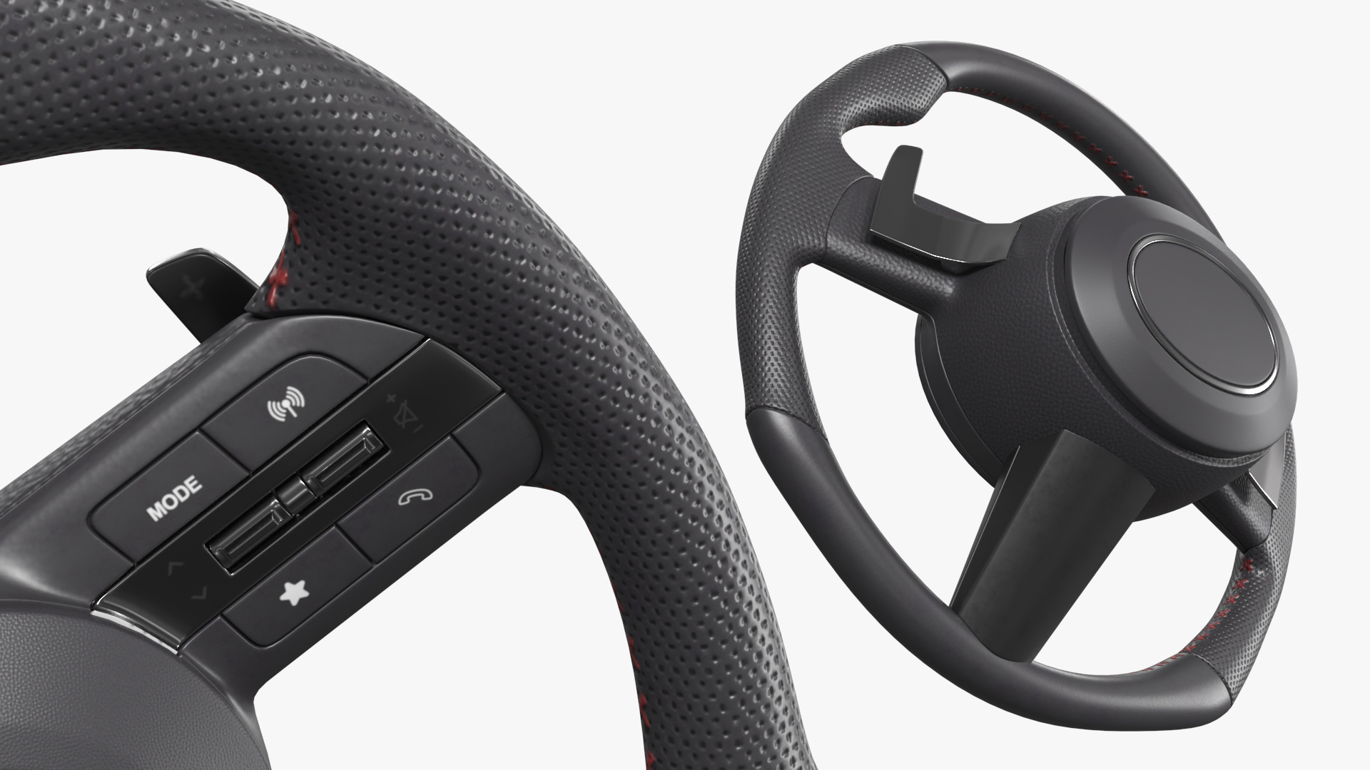 Car Steering Wheel With Control Buttons, view 4