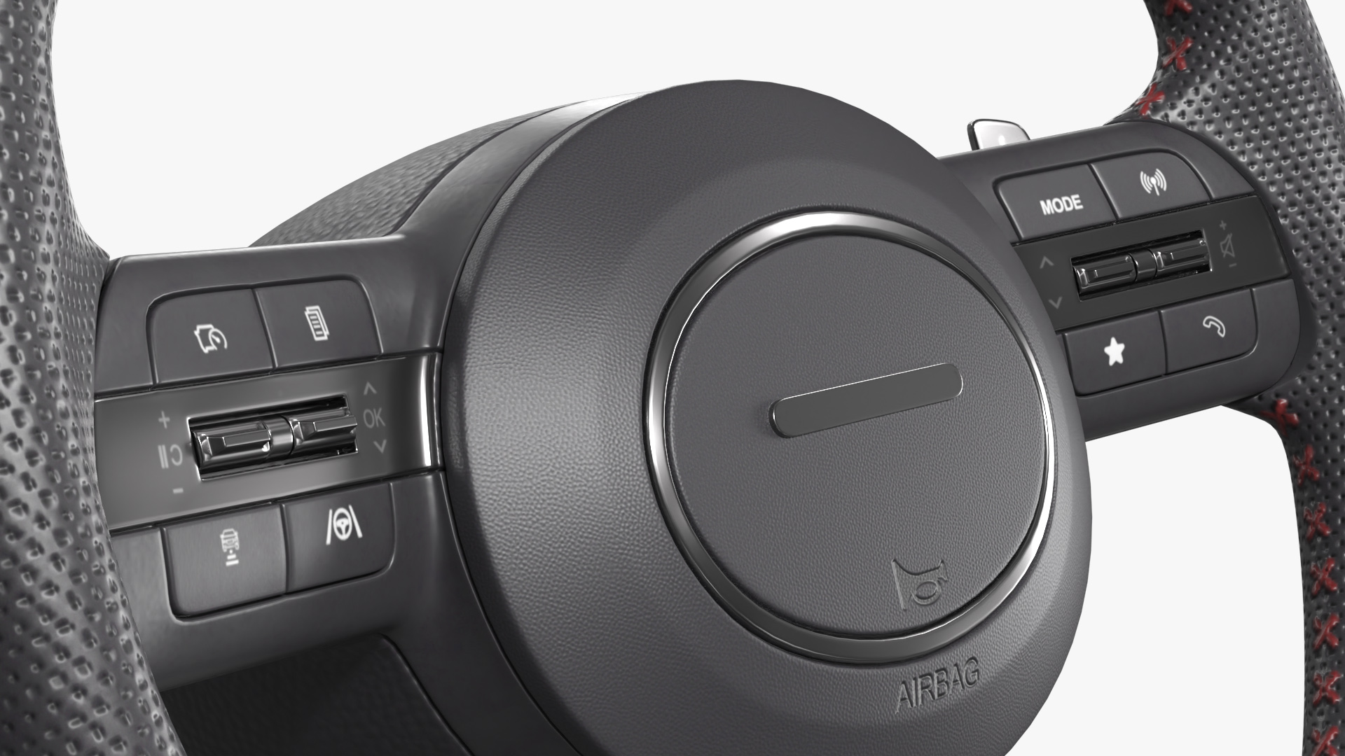 Car Steering Wheel With Control Buttons, view 5