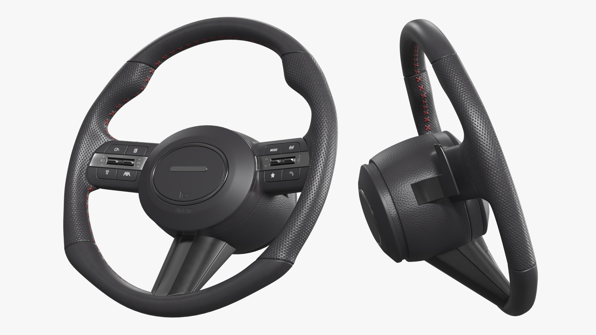 Car Steering Wheel With Control Buttons