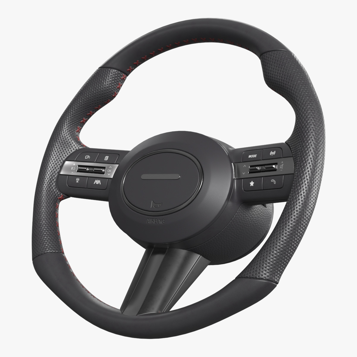 Car Steering Wheel With Control Buttons