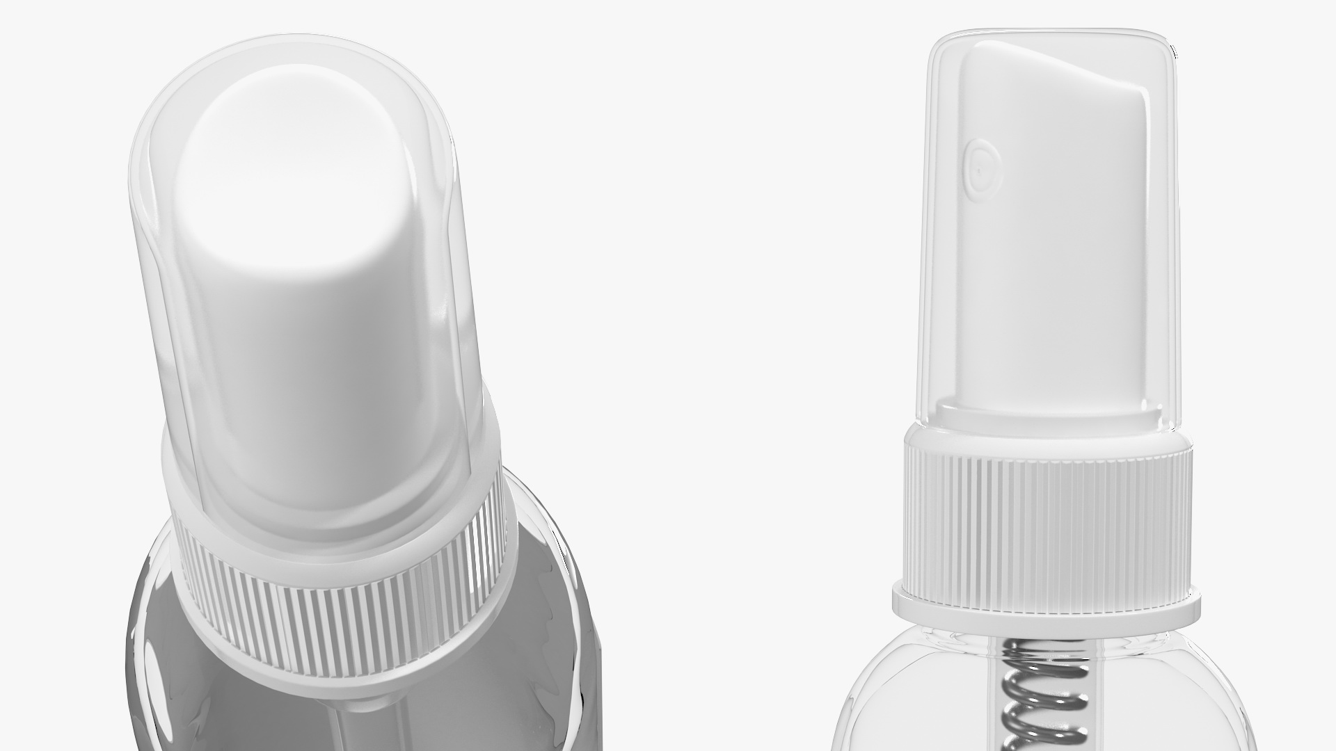 3D Empty Plastic Spray Bottle