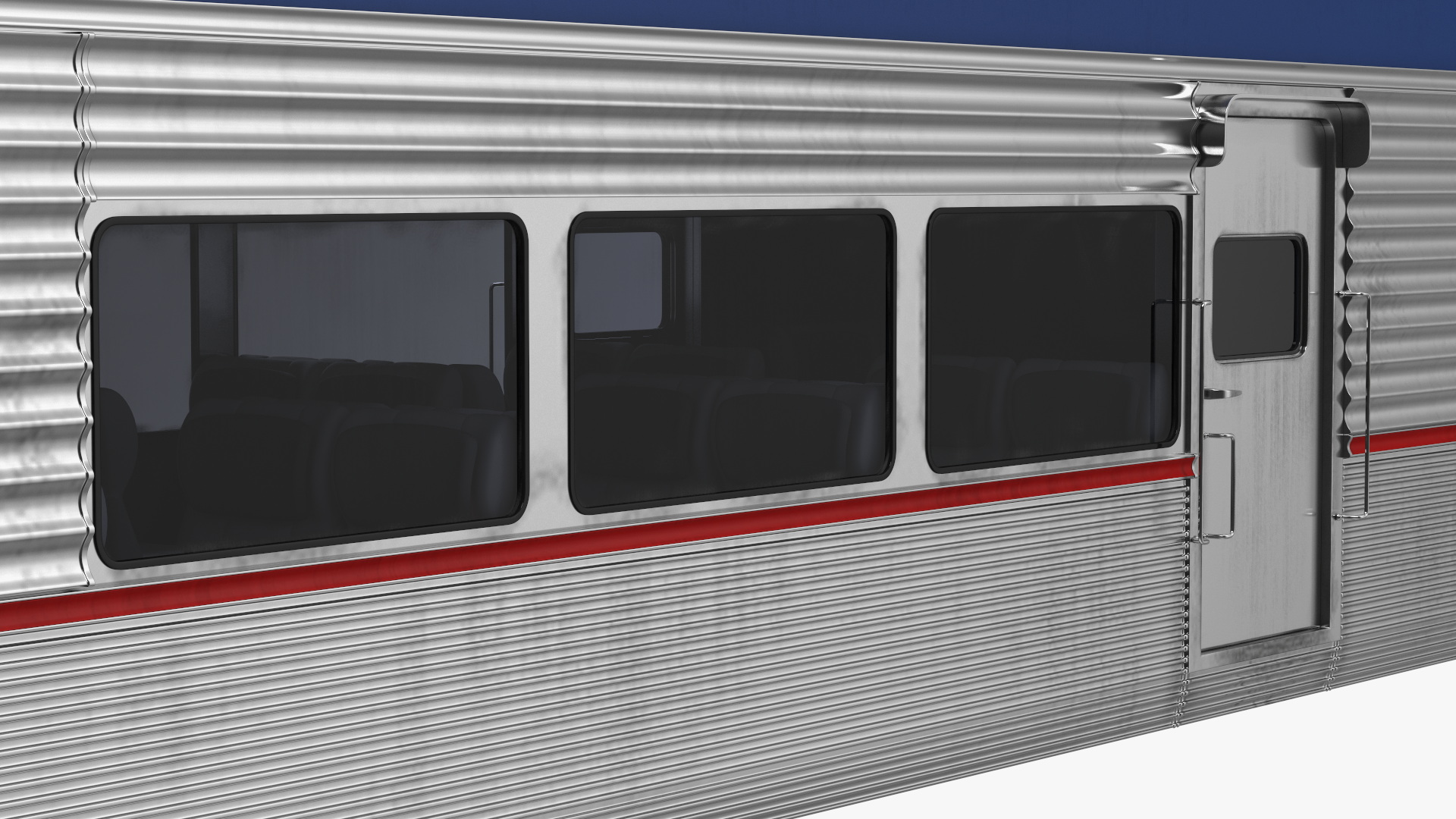 Double Decker Passenger Car Amtrak 3D model