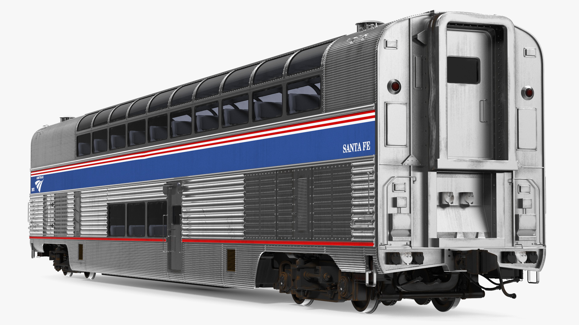 Double Decker Passenger Car Amtrak 3D model