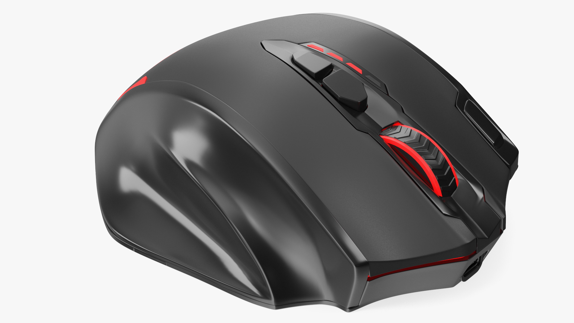 3D Reddragon IMPACT ELITE Wireless Gaming Mouse Red model