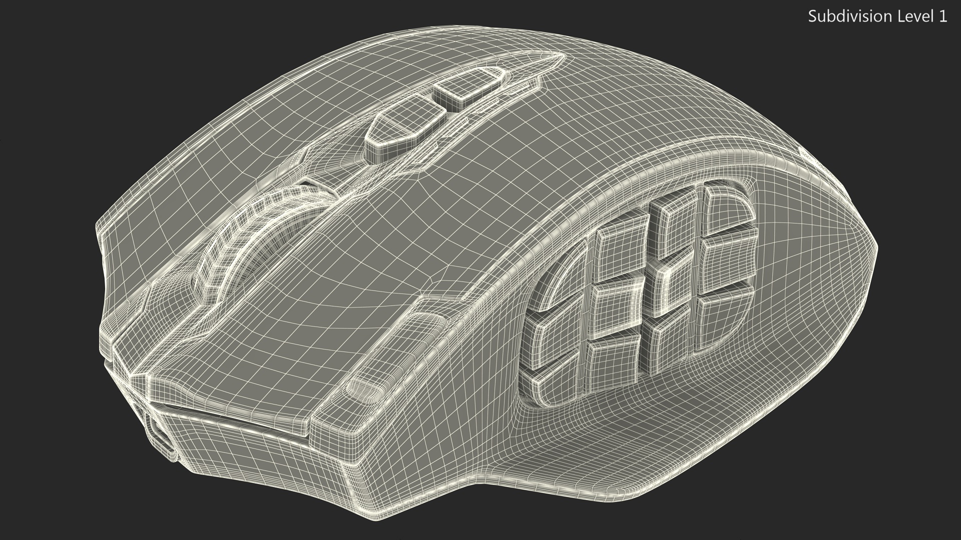 3D Reddragon IMPACT ELITE Wireless Gaming Mouse Red model
