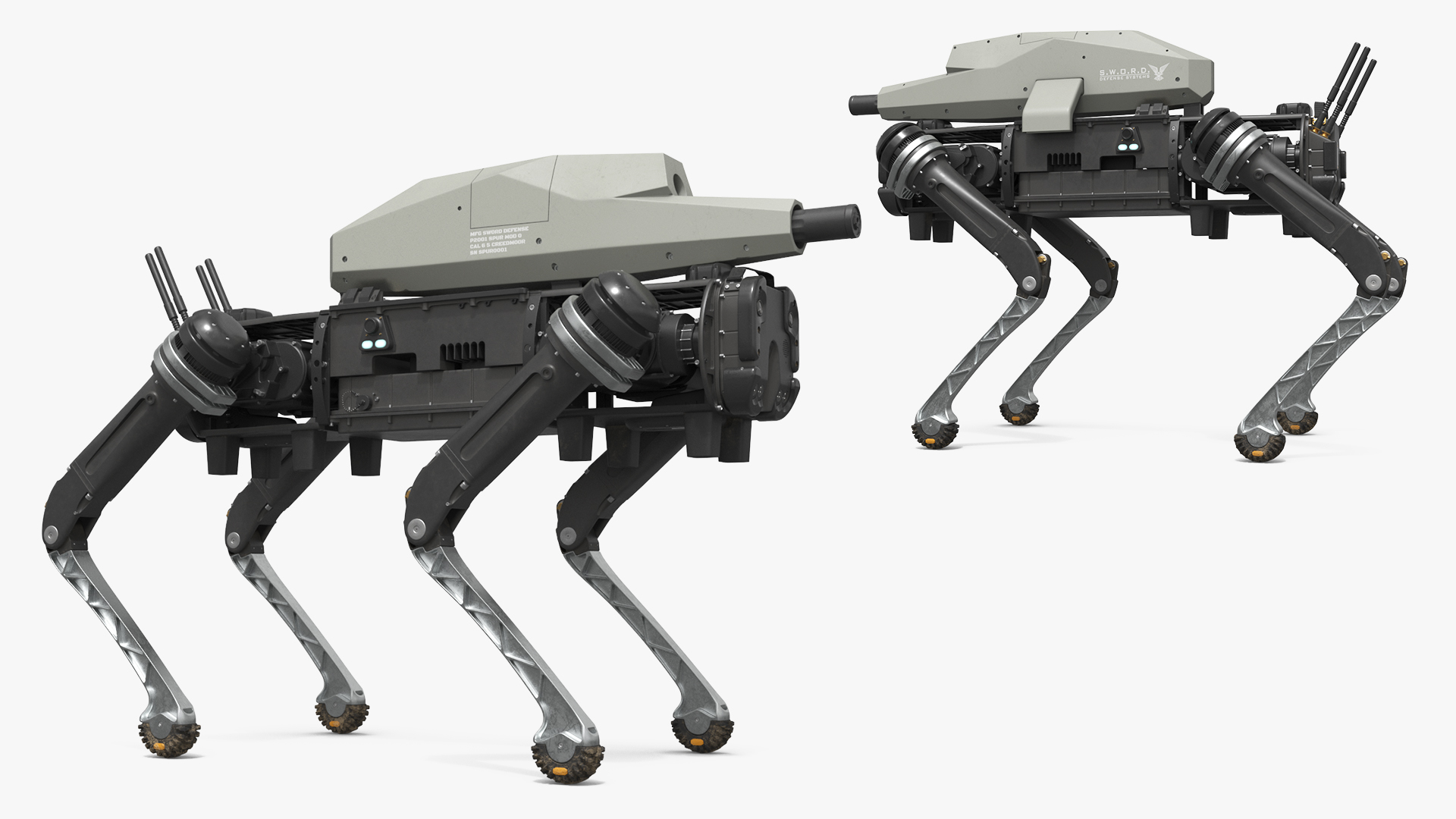 Ghost Robotics Vision 60 with SWORD Turret, view 3