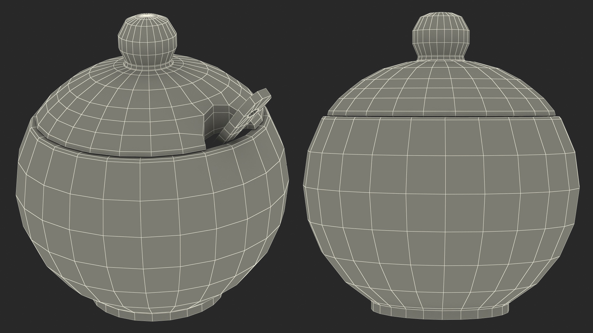 Sugar Bowl Red 3D model
