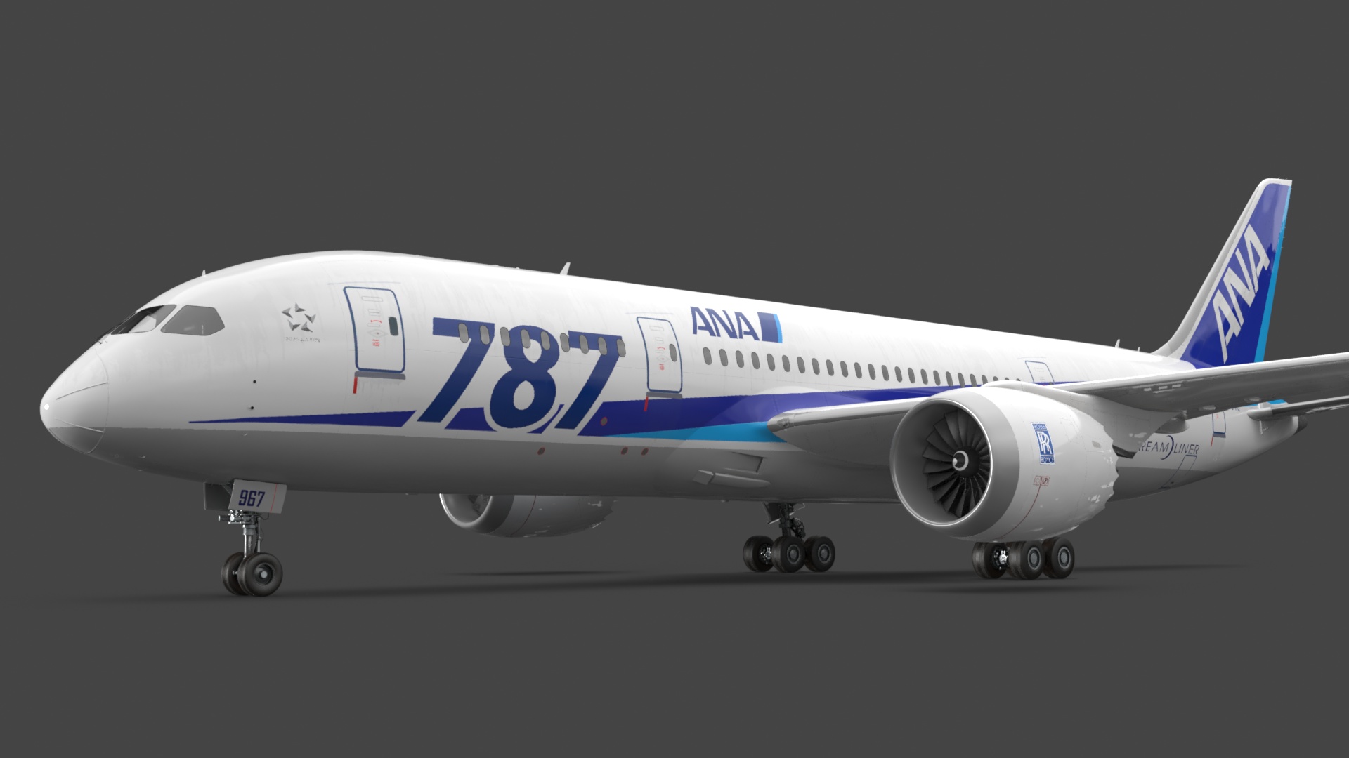 Boeing 787-8 Dreamliner ANA Livery 3D model