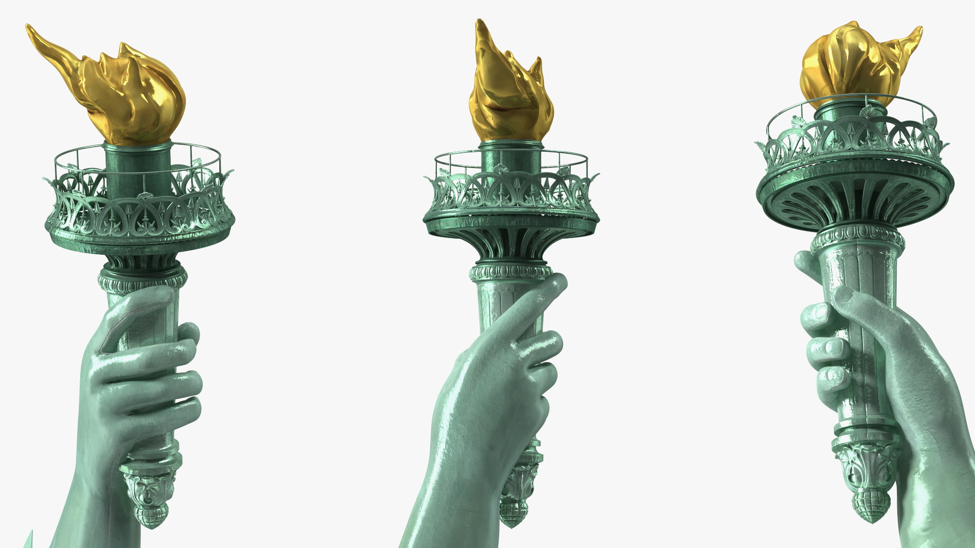 Statue of Liberty without Pedestal for 3D Print 3D