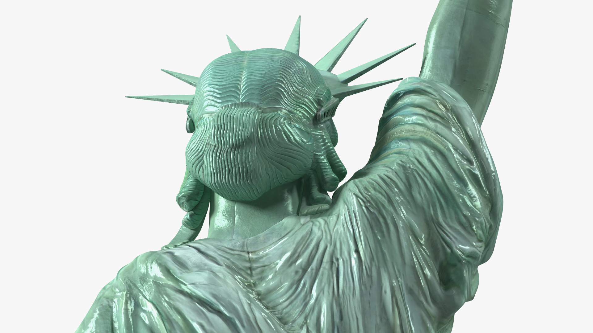 Statue of Liberty without Pedestal for 3D Print 3D