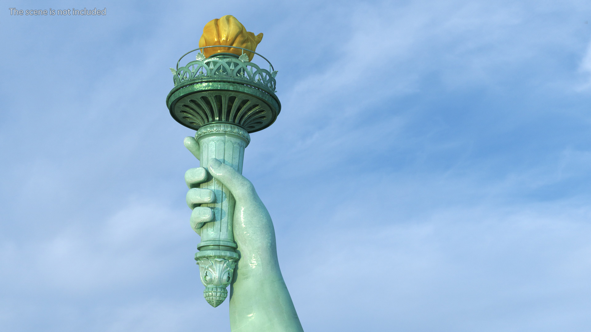 Statue of Liberty without Pedestal for 3D Print 3D