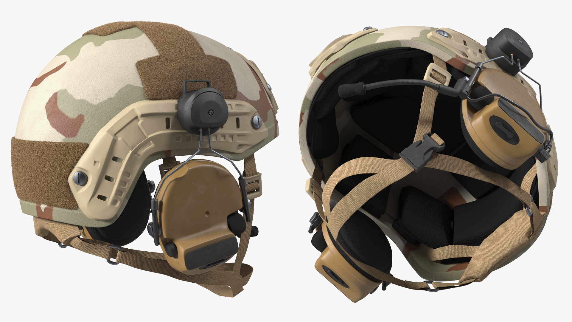 FPV Drone Military Operator in Desert Camouflage Uniform Fur Rigged 3D