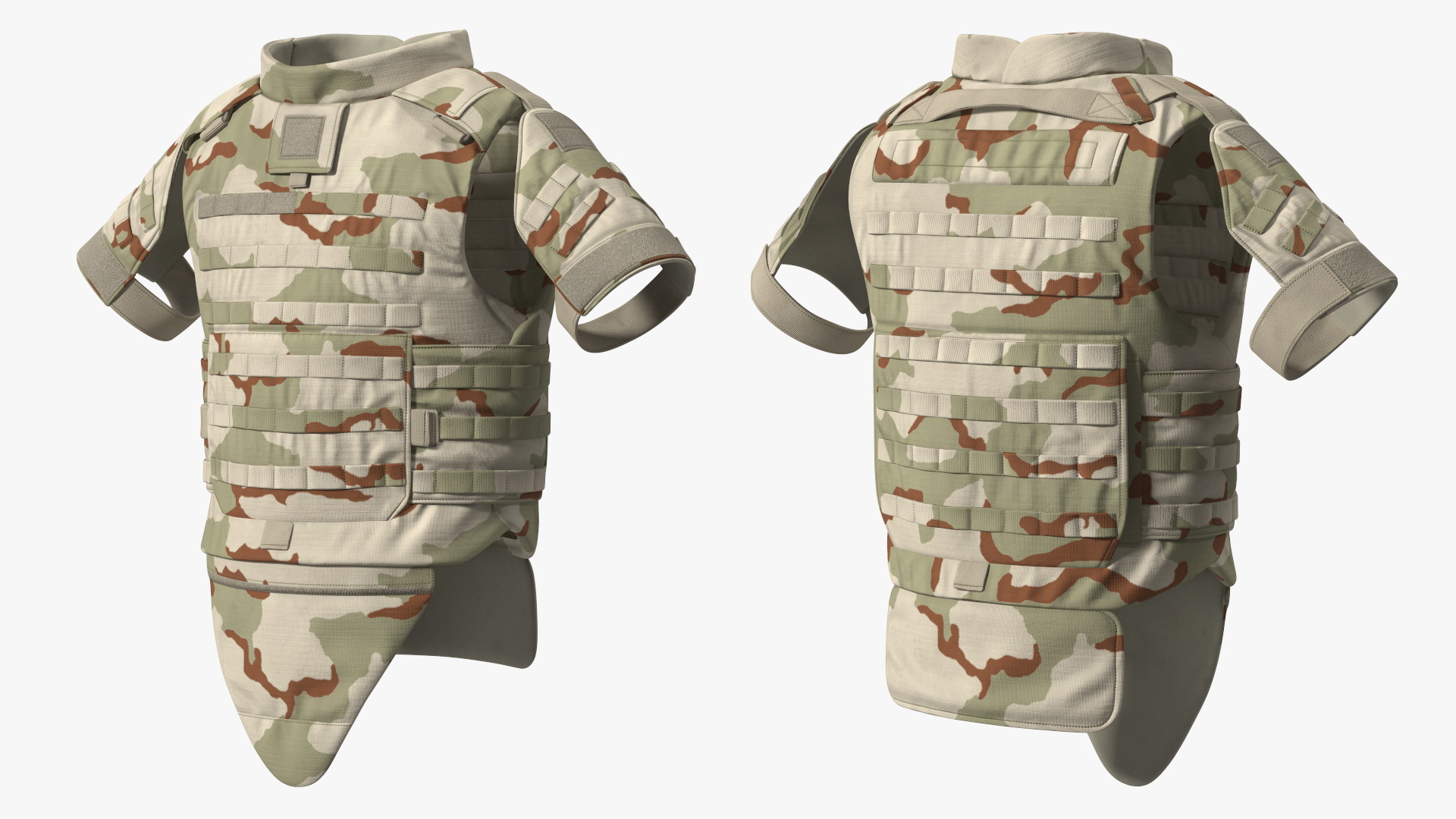 FPV Drone Military Operator in Desert Camouflage Uniform Fur Rigged 3D