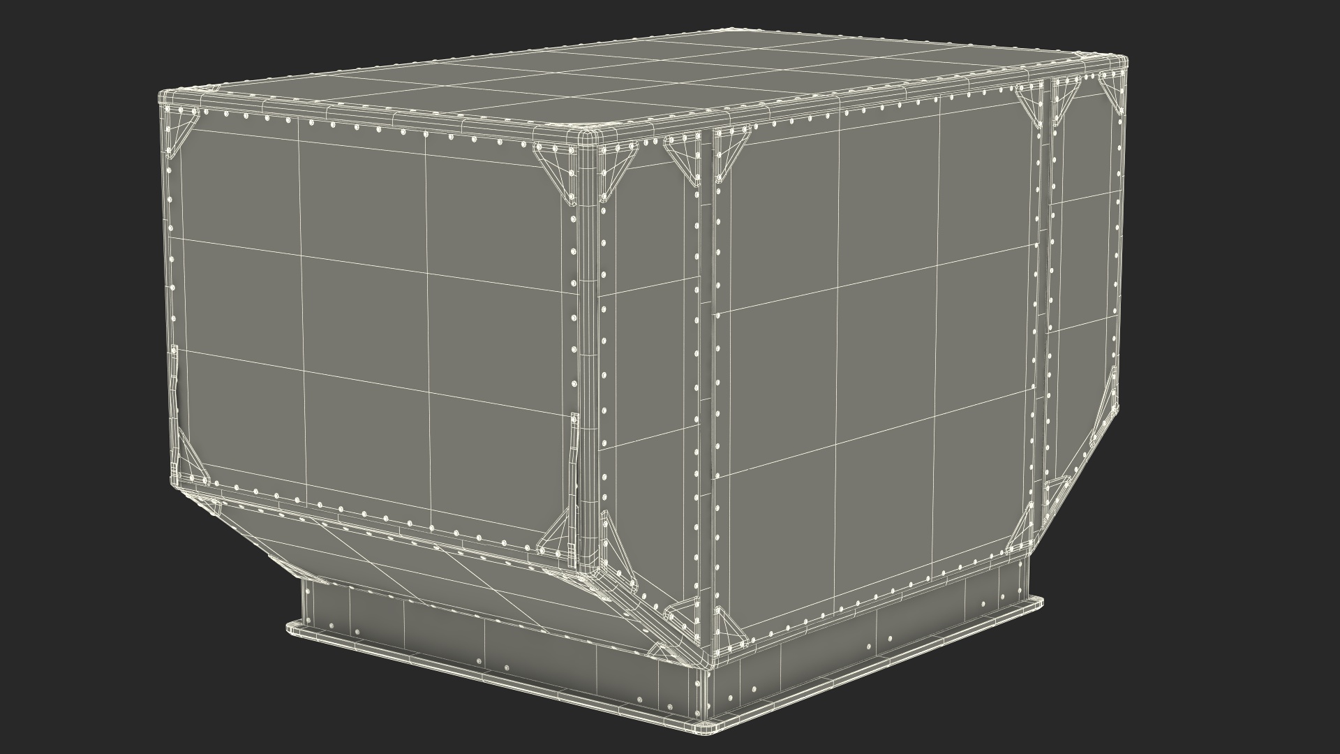 3D Lower Deck Airport Container model