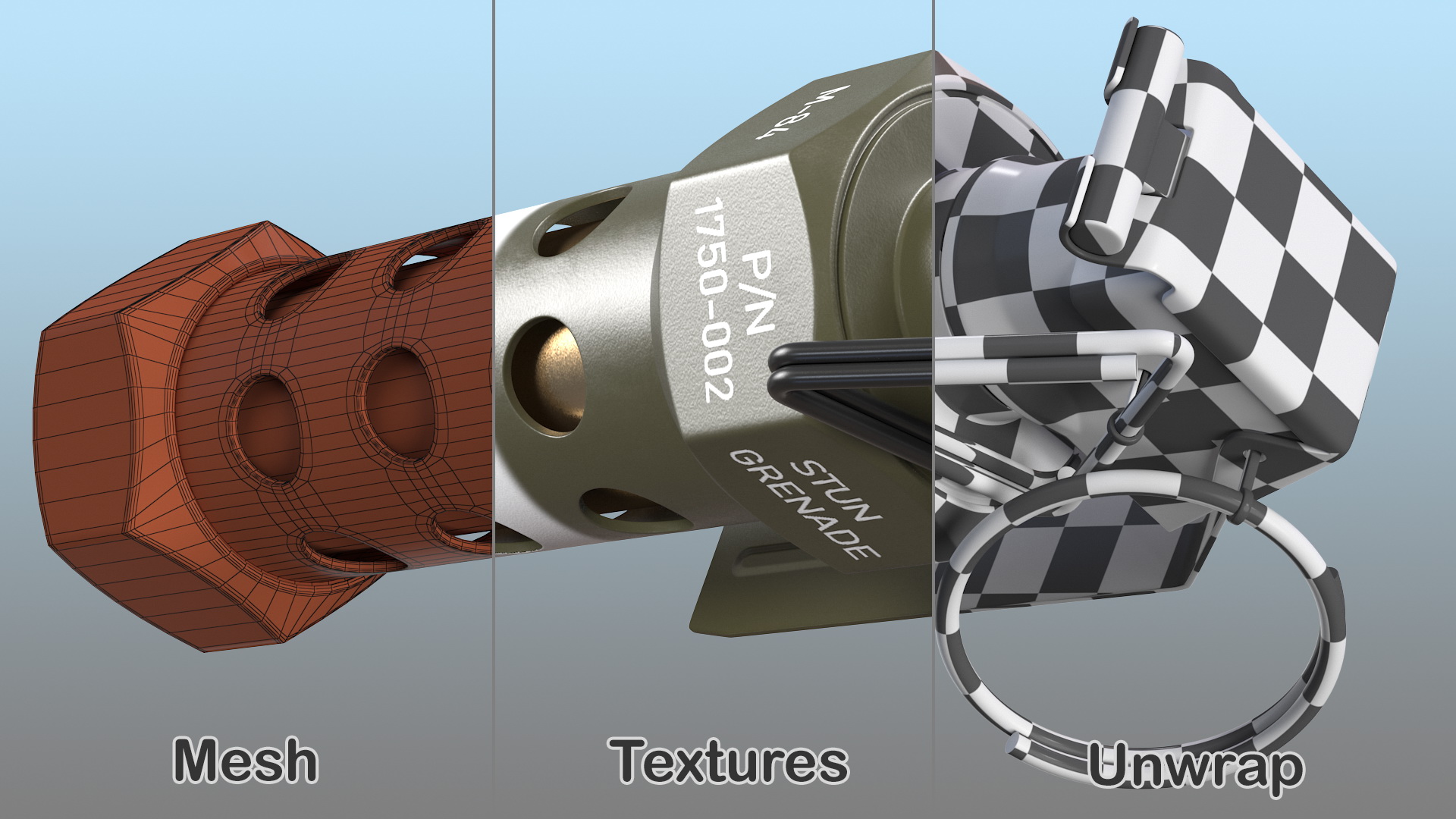 3D M84 Stun Grenade