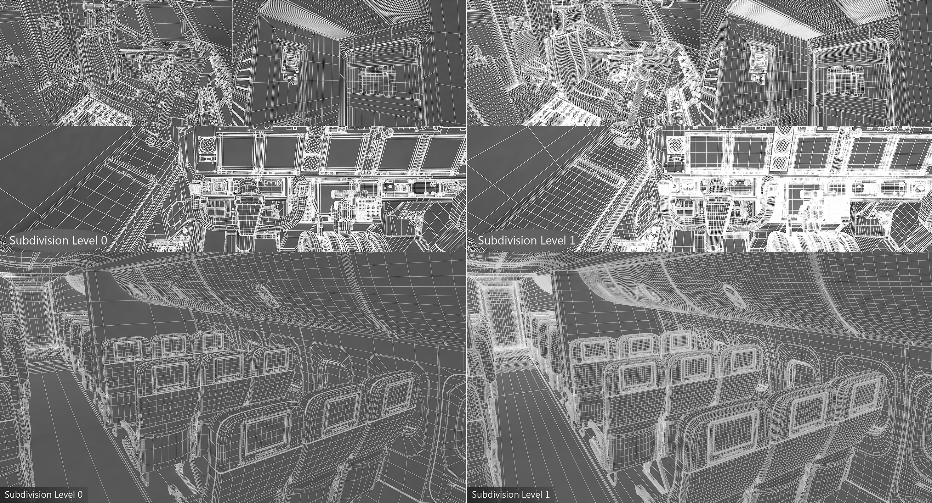 Boeing 737 Interior 3D model