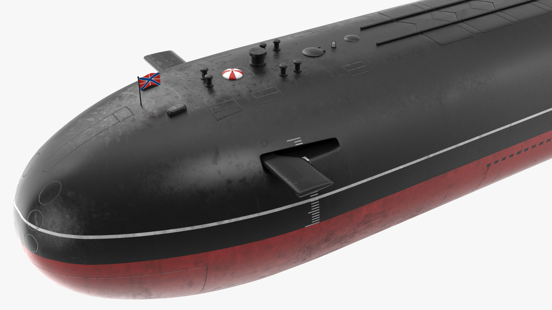 3D Russian Typhoon Class Submarine