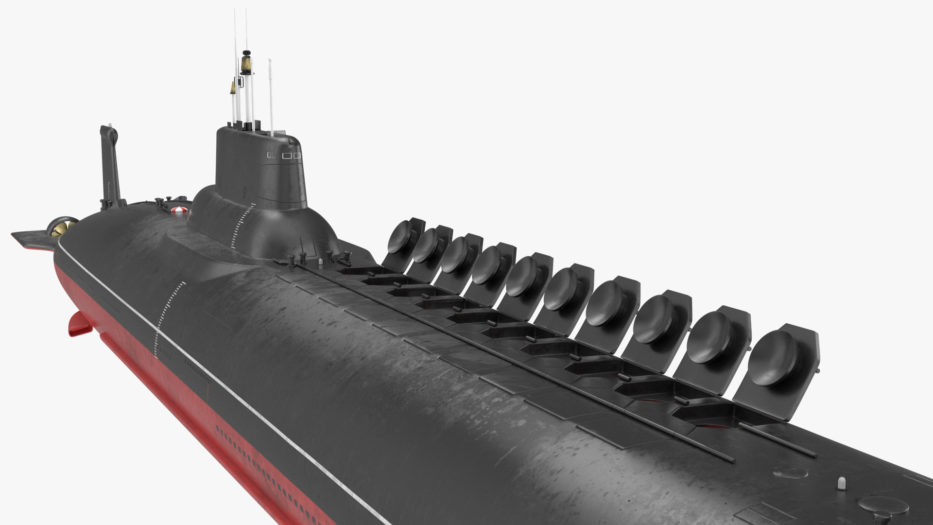 3D Russian Typhoon Class Submarine