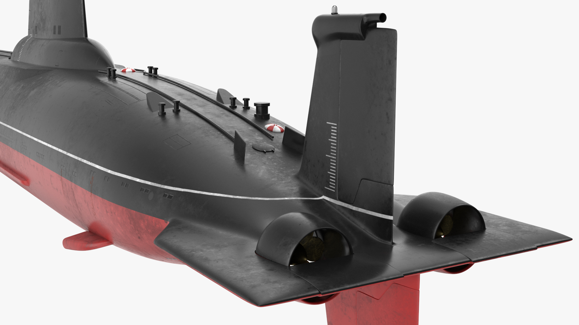3D Russian Typhoon Class Submarine