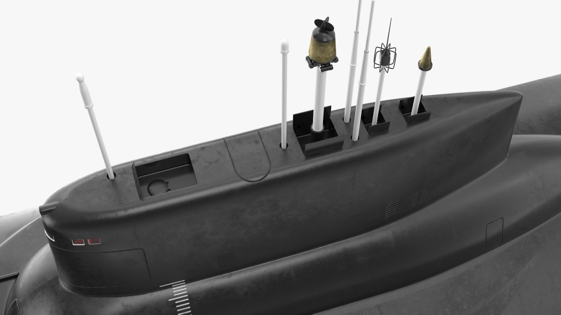 3D Russian Typhoon Class Submarine