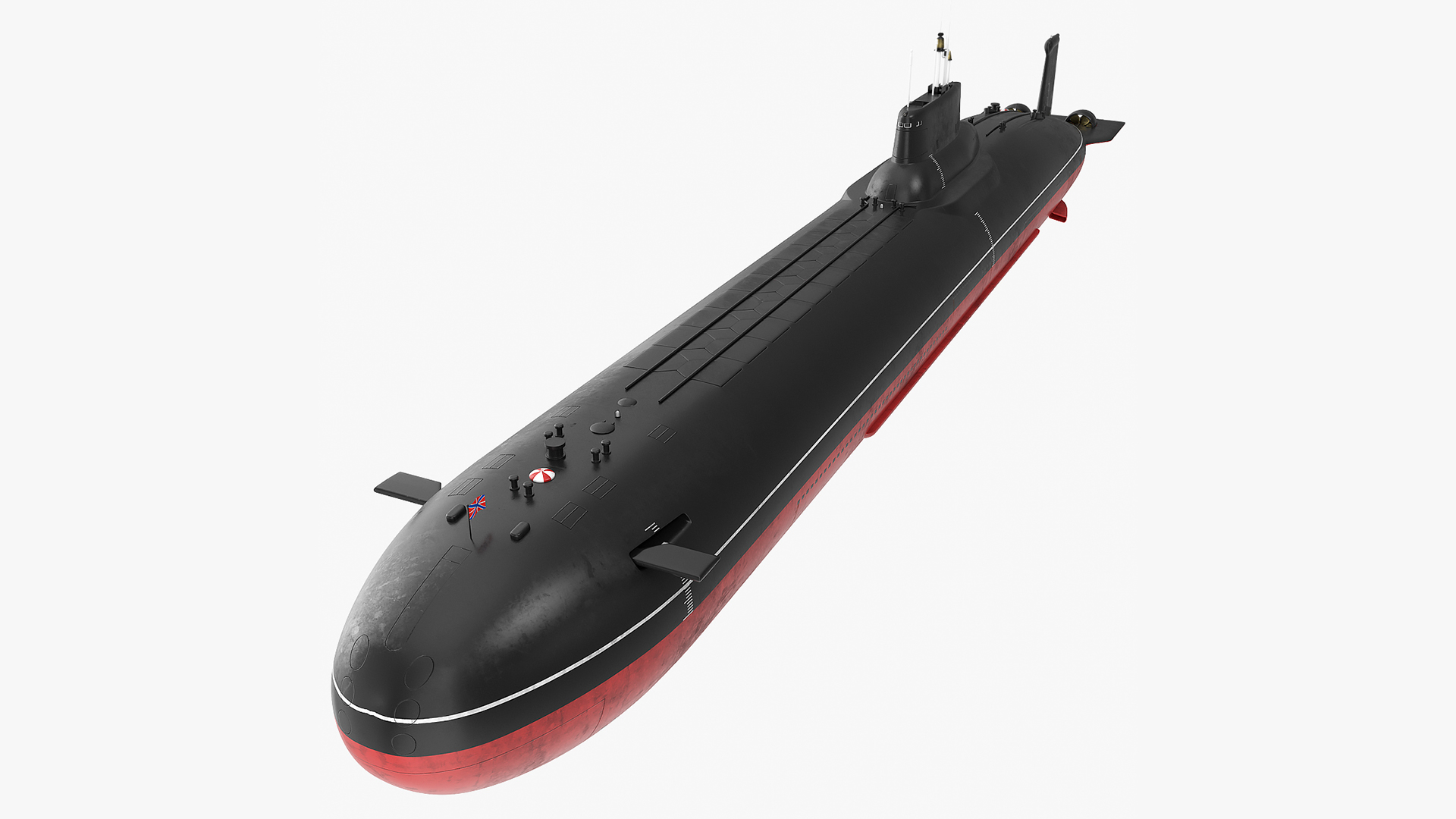 3D Russian Typhoon Class Submarine