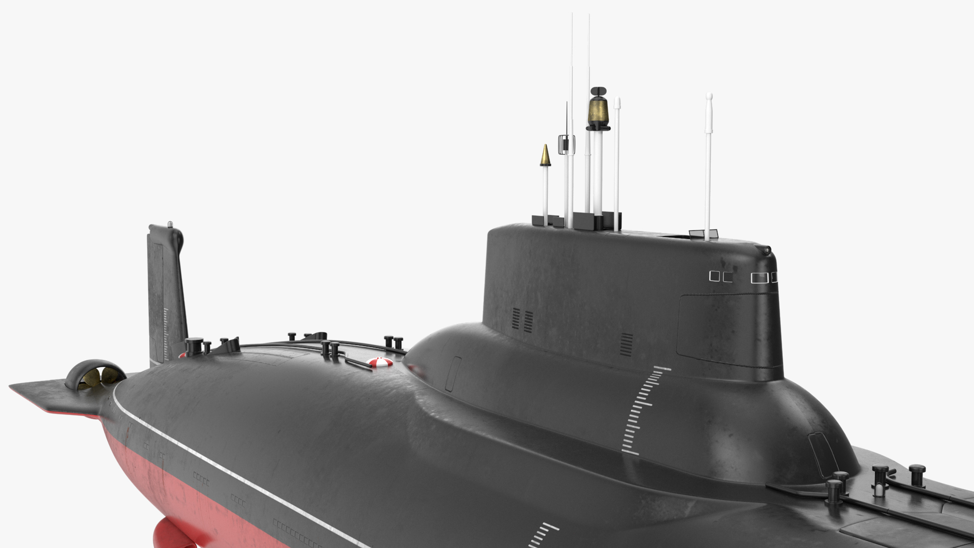 3D Russian Typhoon Class Submarine