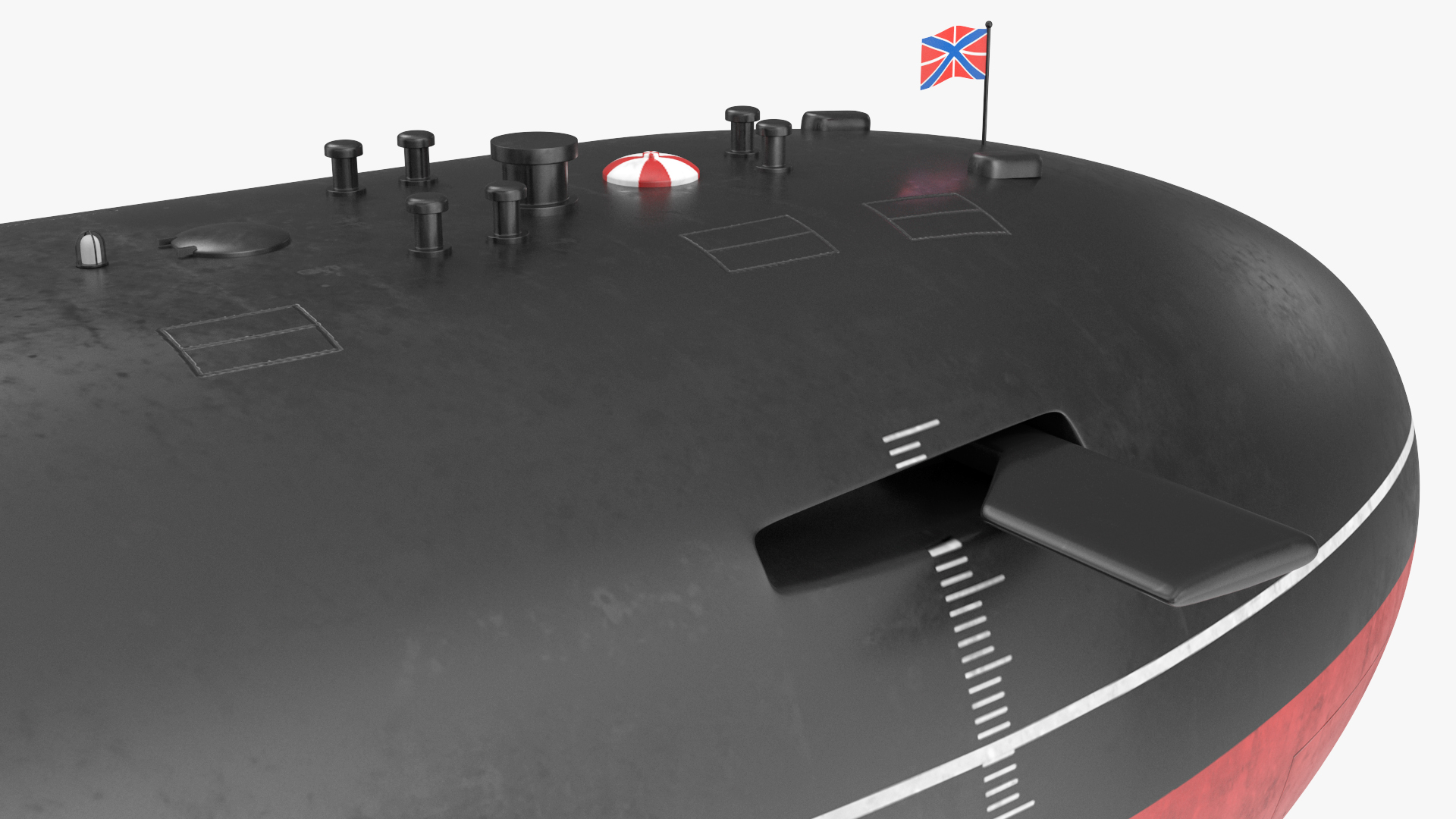 3D Russian Typhoon Class Submarine