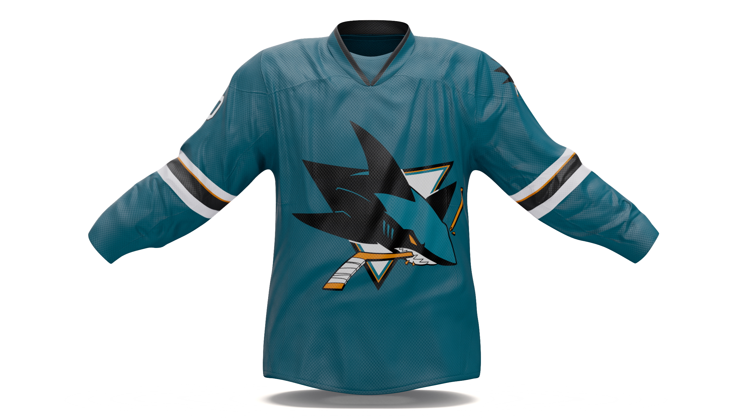 Hockey Jersey San Jose Sharks 3D model