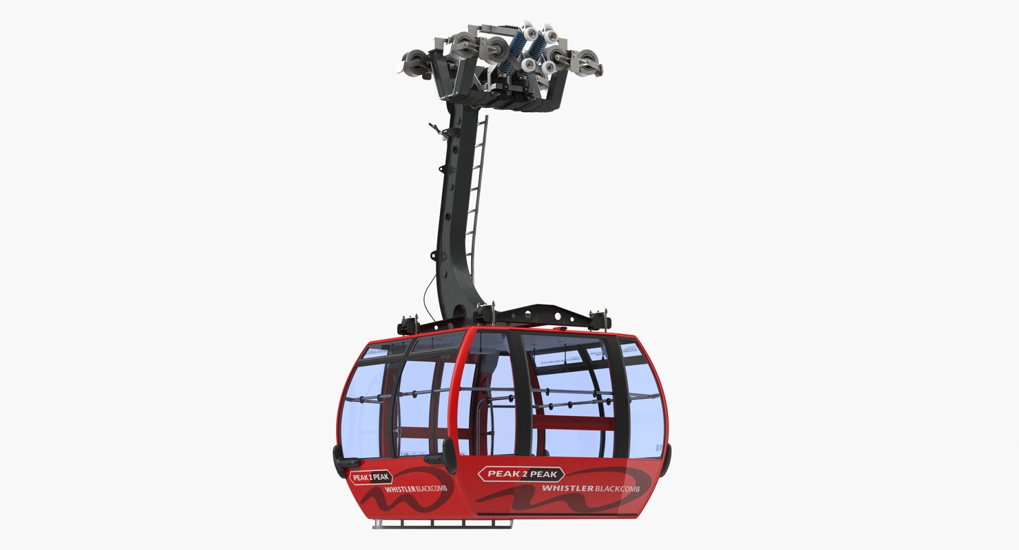 3D Cableway Cabin Peak 2 Peak