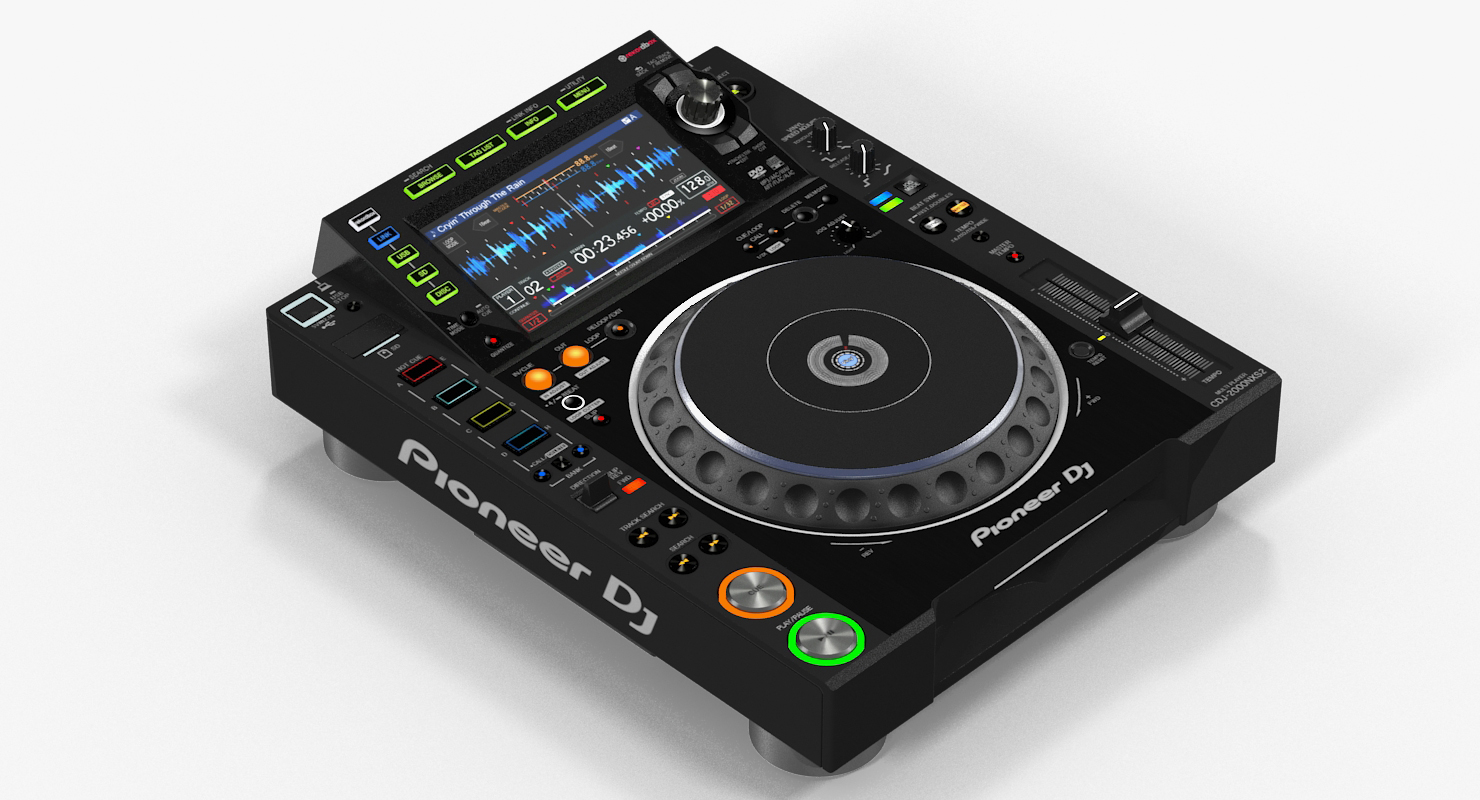 Tabletop DJ Player Pioneer CDJ 2000NXS2 3D model