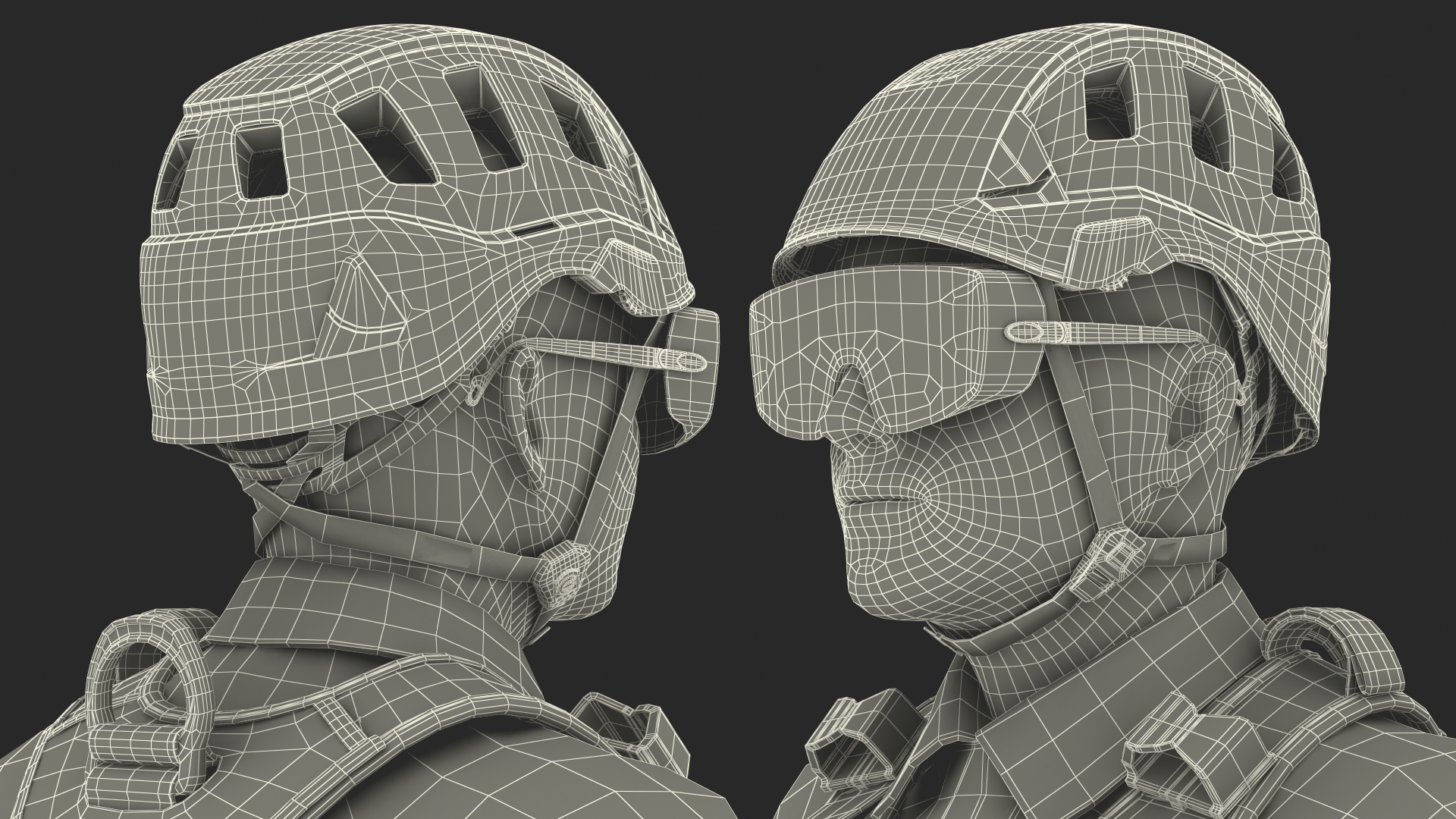 High Altitude Worker Standing Pose 3D model
