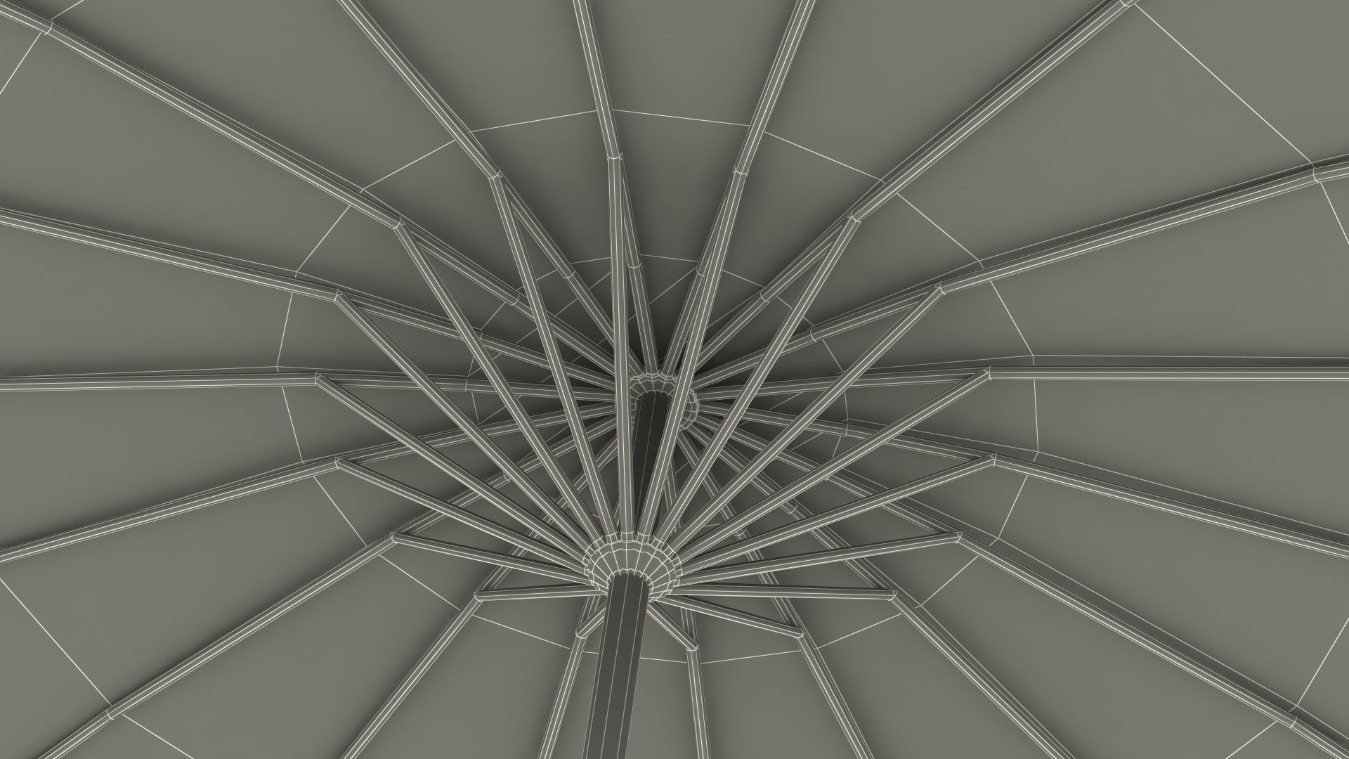 3D Traditional Chinese Umbrella model