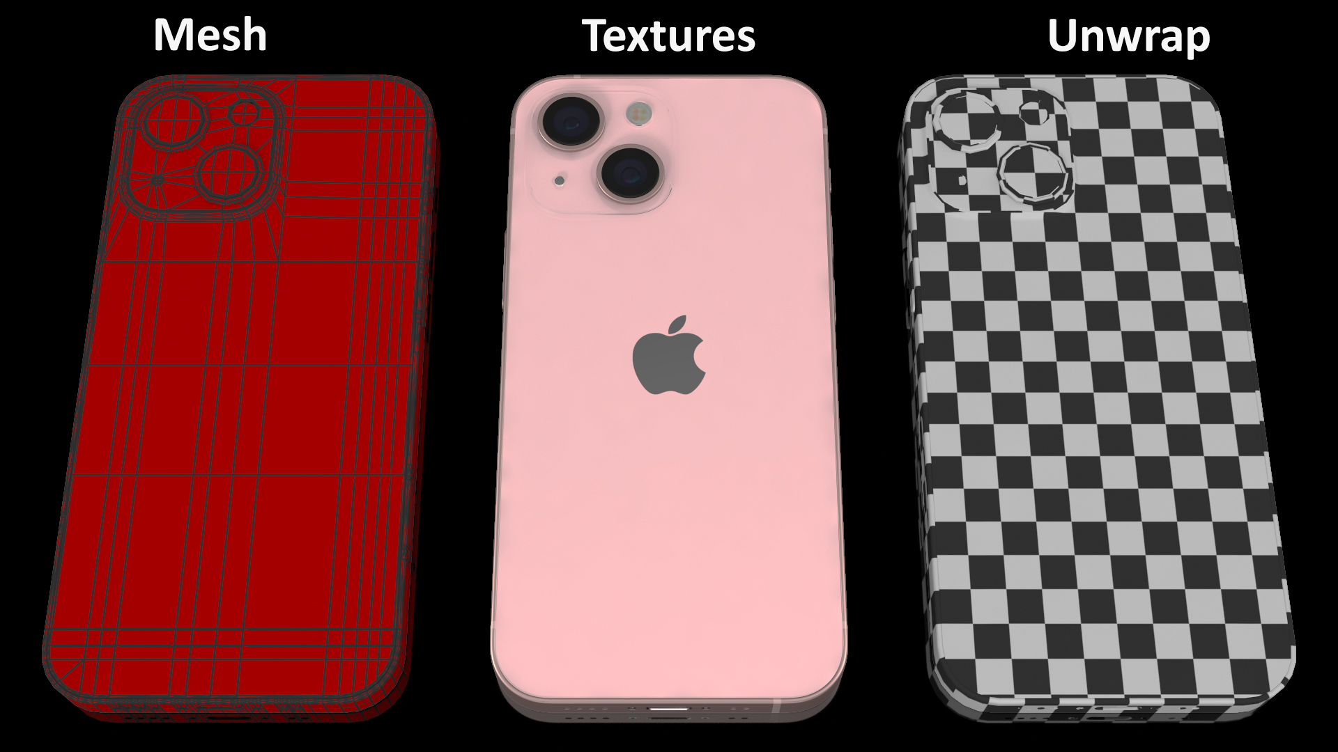 3D model Apple iPhone 13 Mini Pink