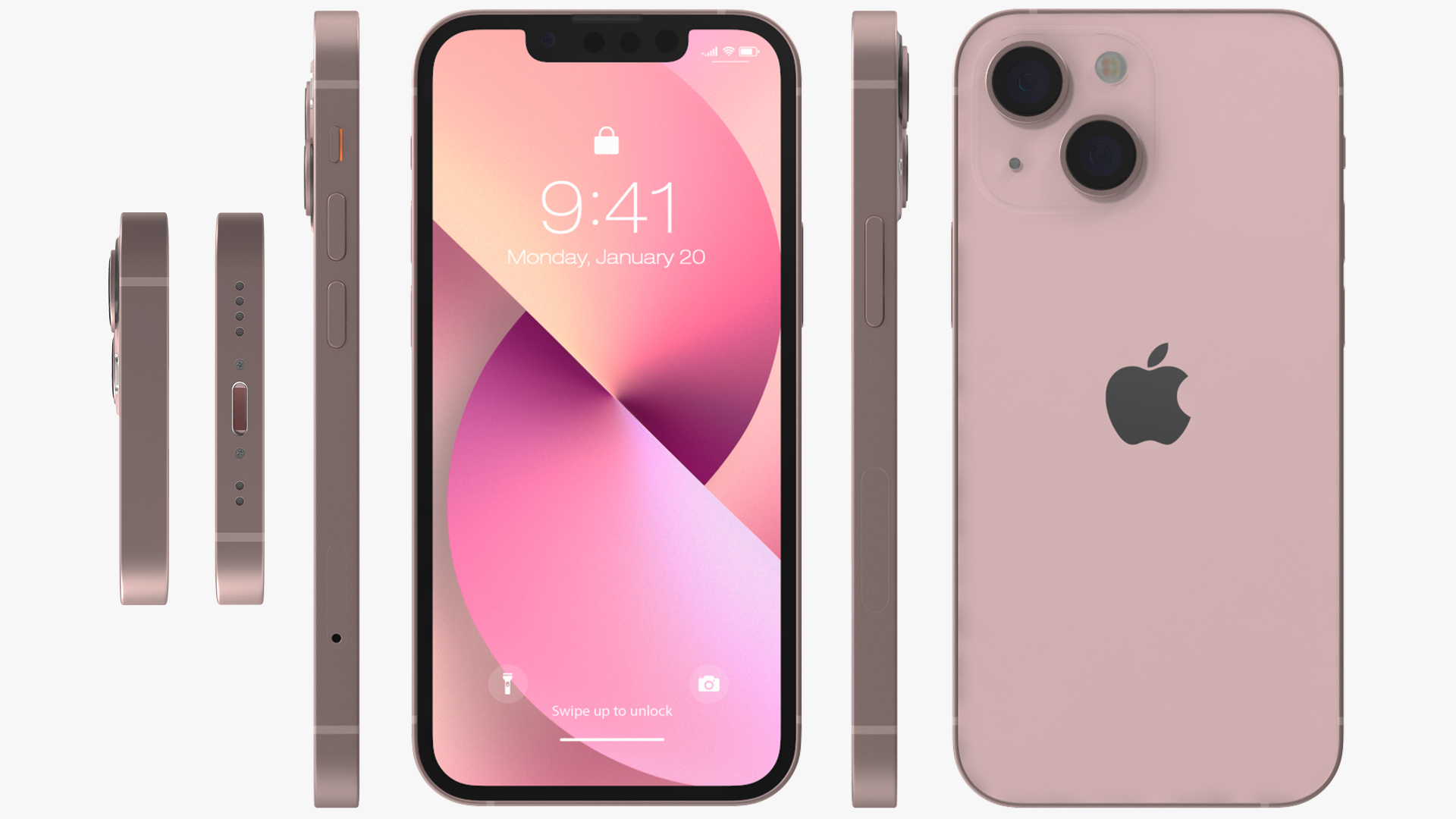 3D model Apple iPhone 13 Mini Pink