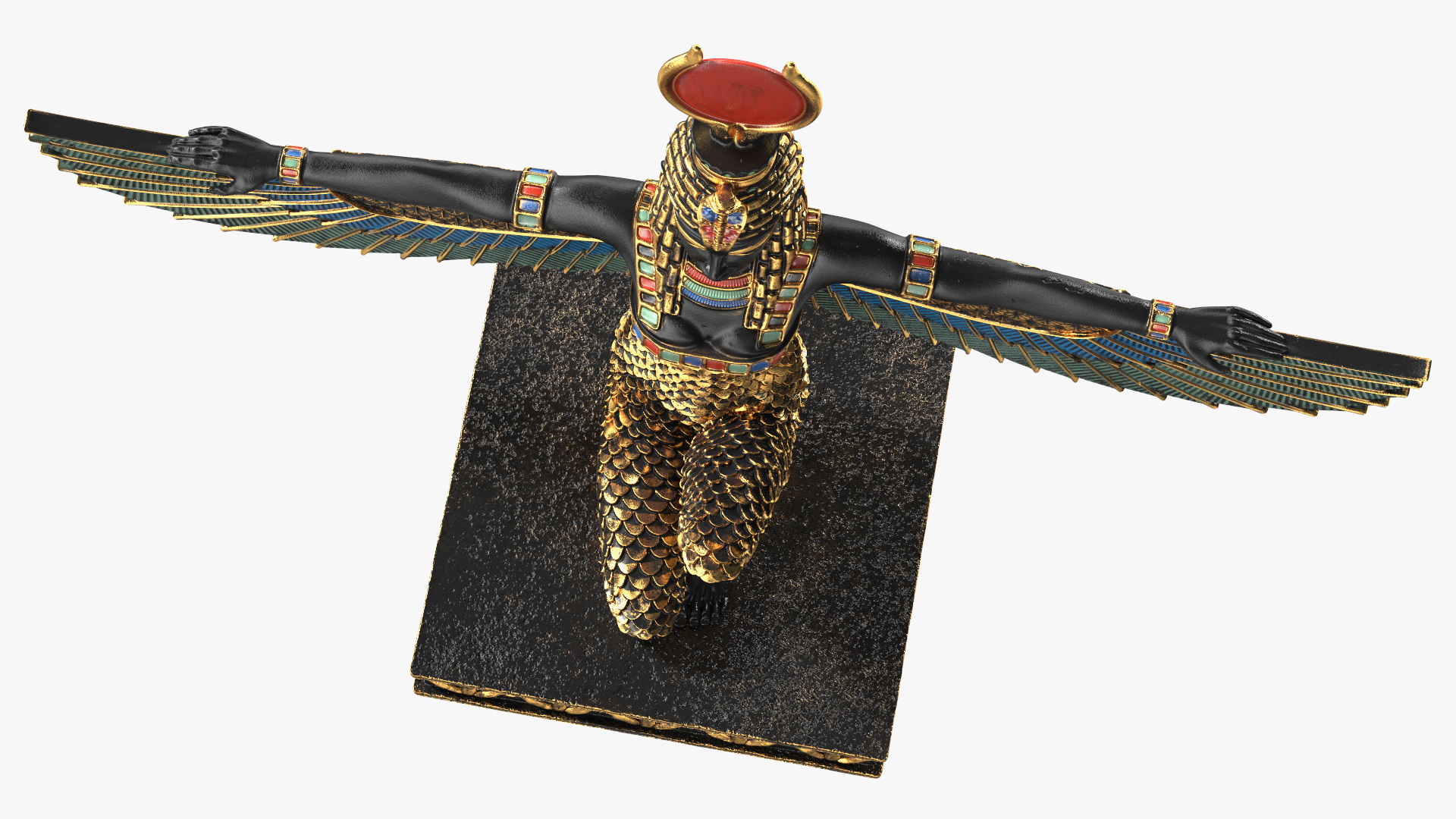 3D model Egypt Goddess Isis Statue