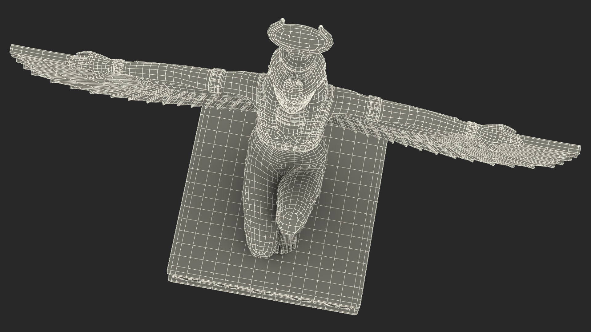 3D model Egypt Goddess Isis Statue