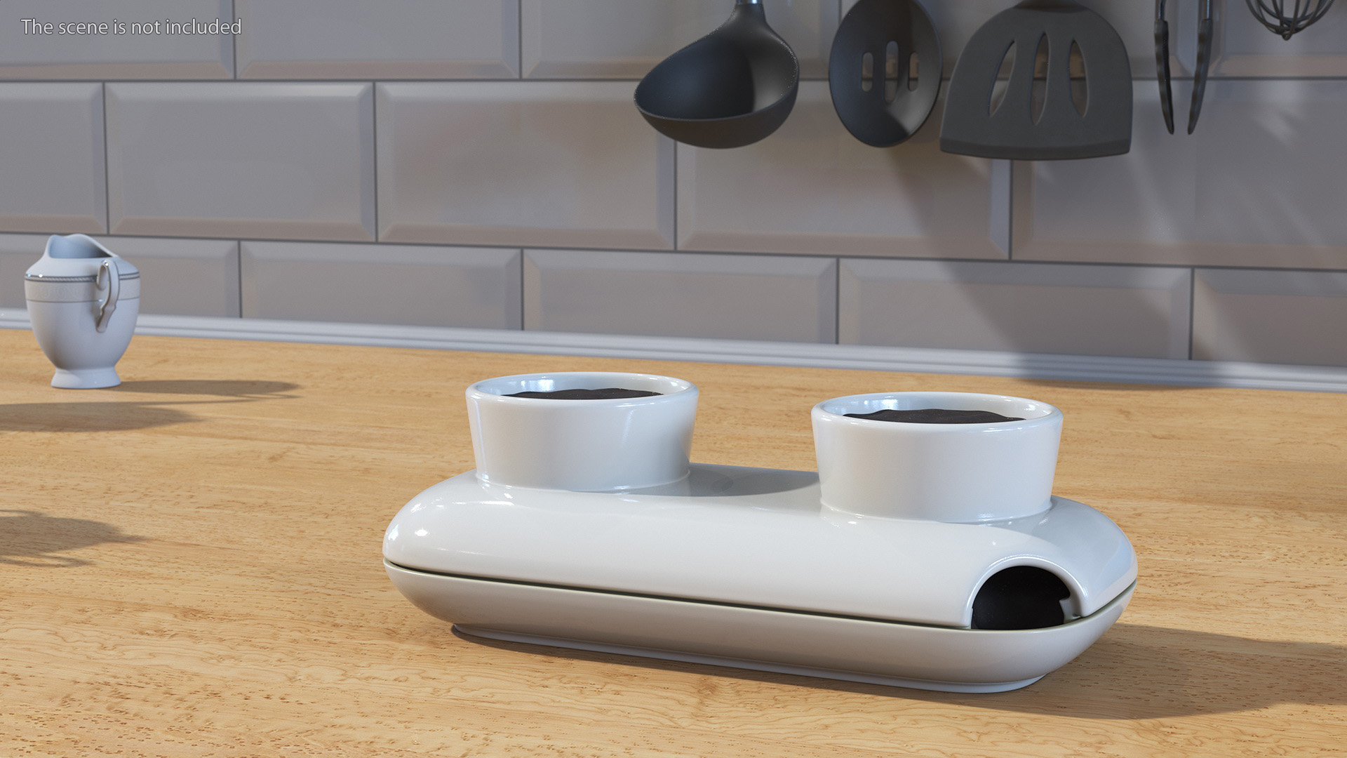 3D Sagaform Fresh Herb Pot Double White