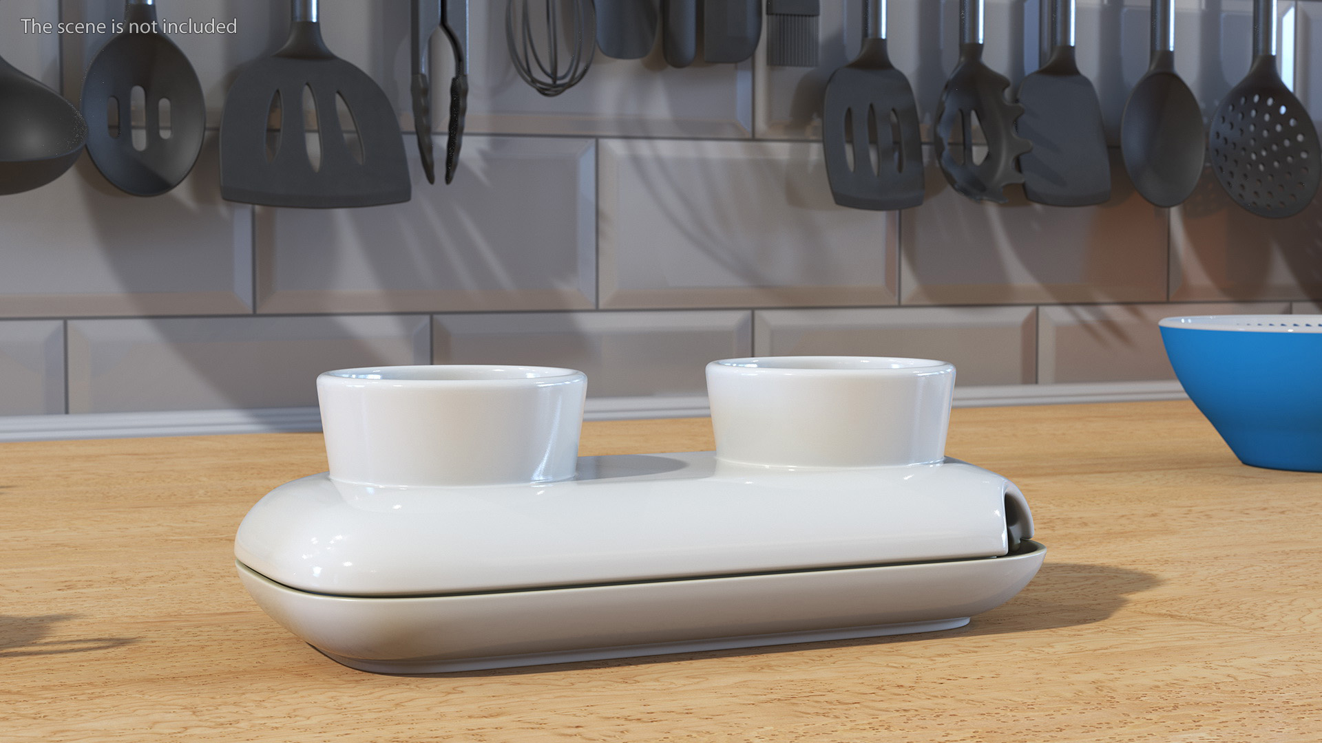 3D Sagaform Fresh Herb Pot Double White