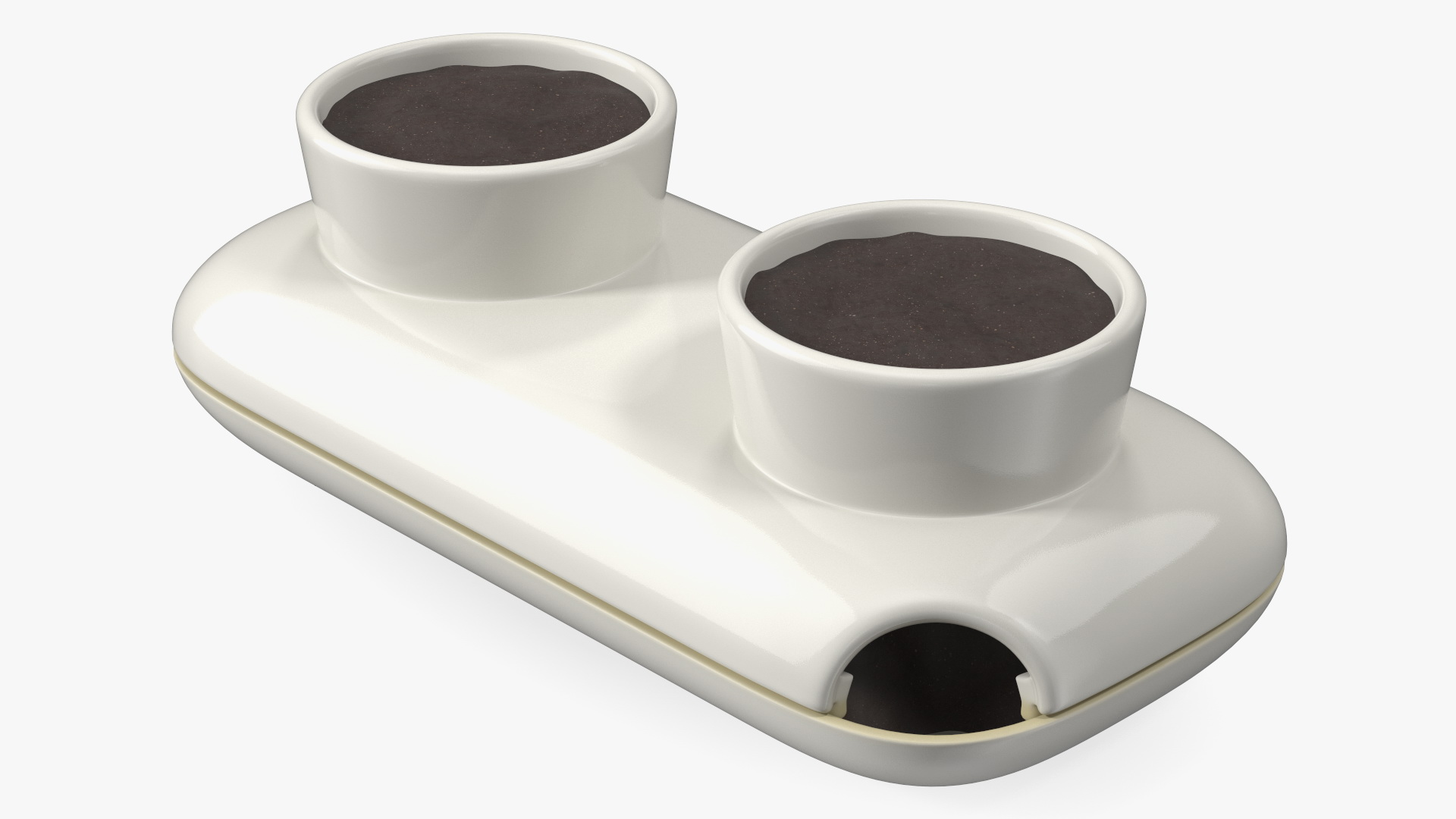 3D Sagaform Fresh Herb Pot Double White