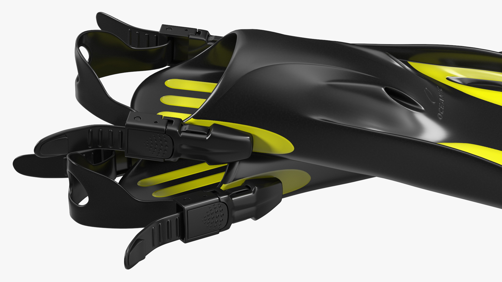 3D Oceanic Viper Open Heel Fins model