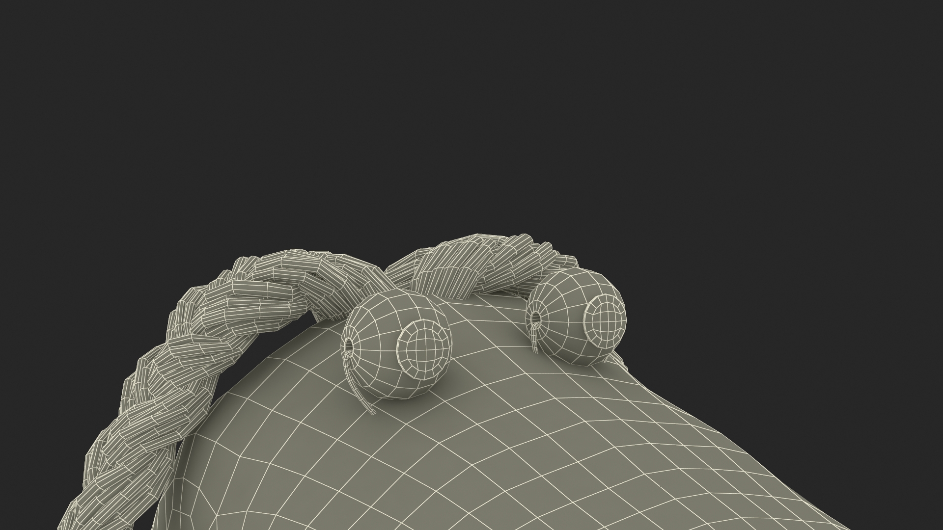 3D model Striped Sock Puppet Girl Rigged for Maya