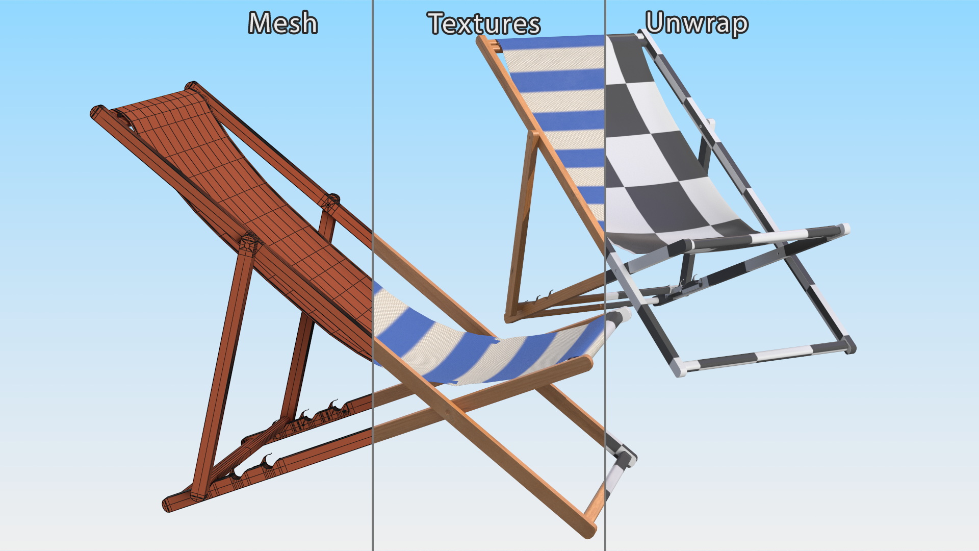 3D Beach Chair