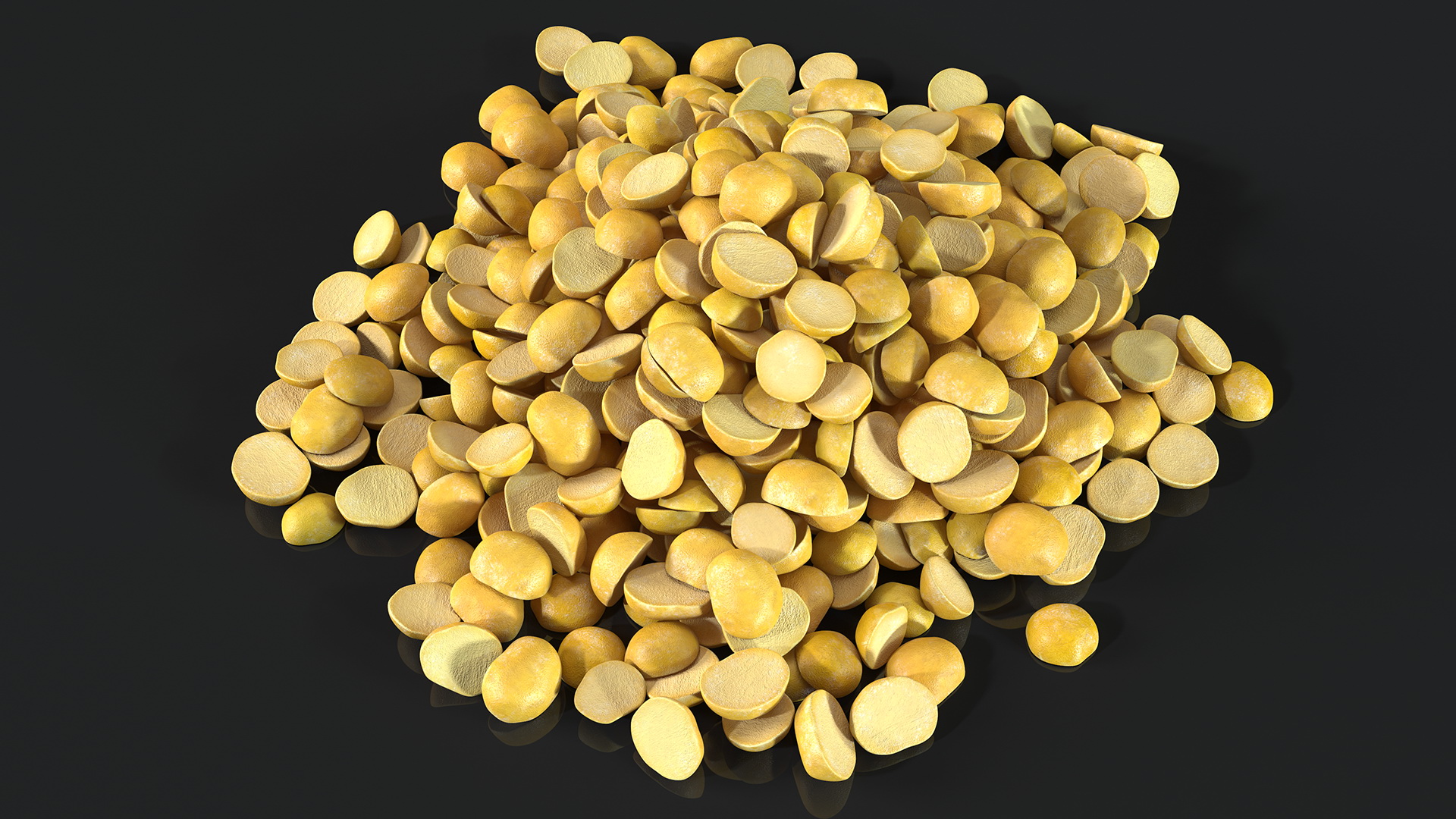 3D model Split Mung Bean Pile