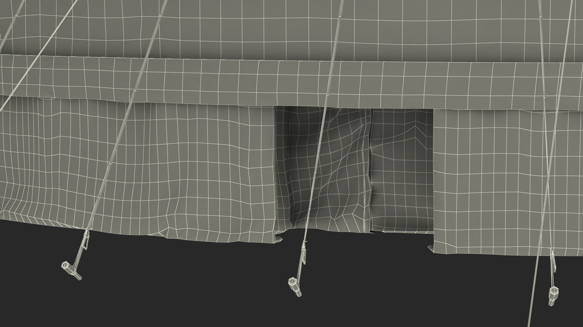 Circus Tent Setup with Accessories 3D model