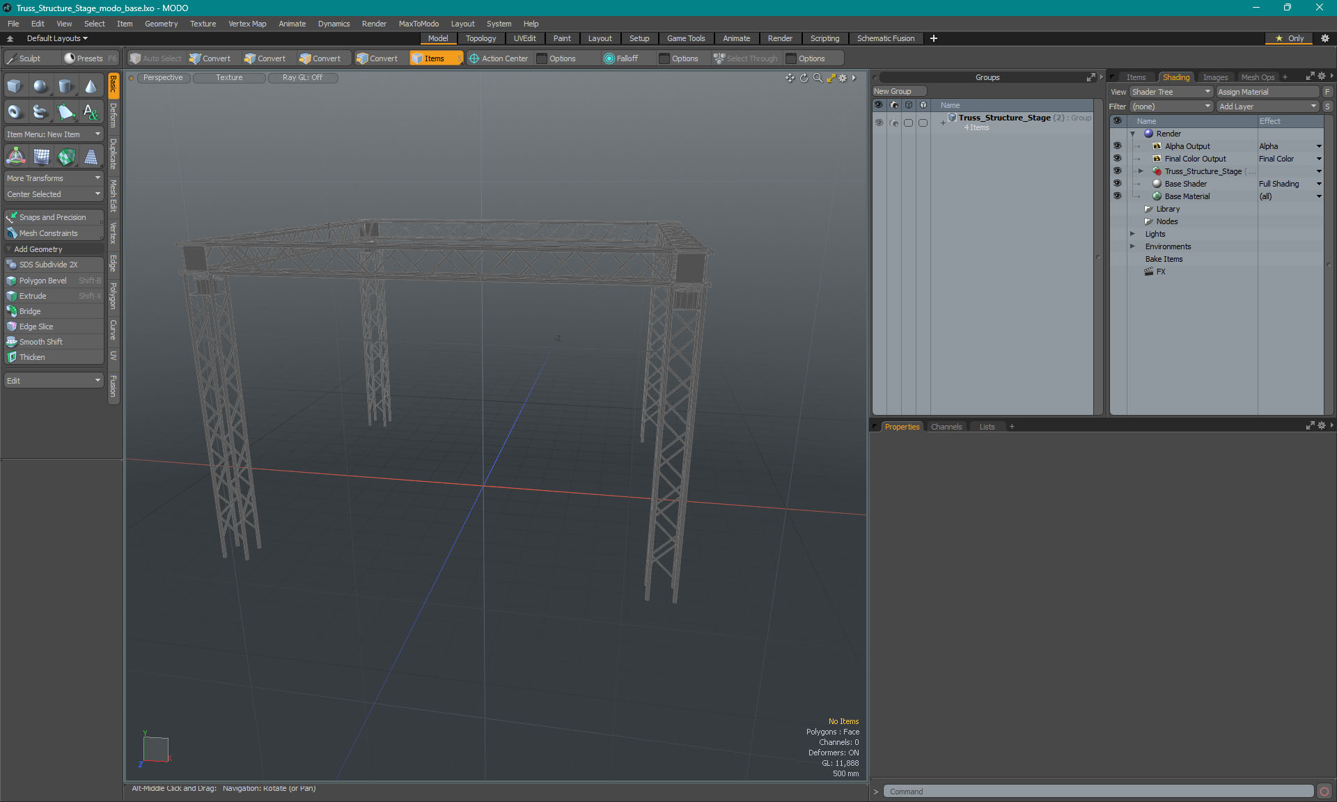 3D Truss Structure Stage