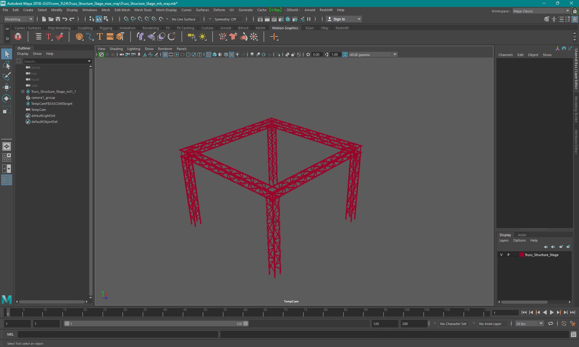 3D Truss Structure Stage