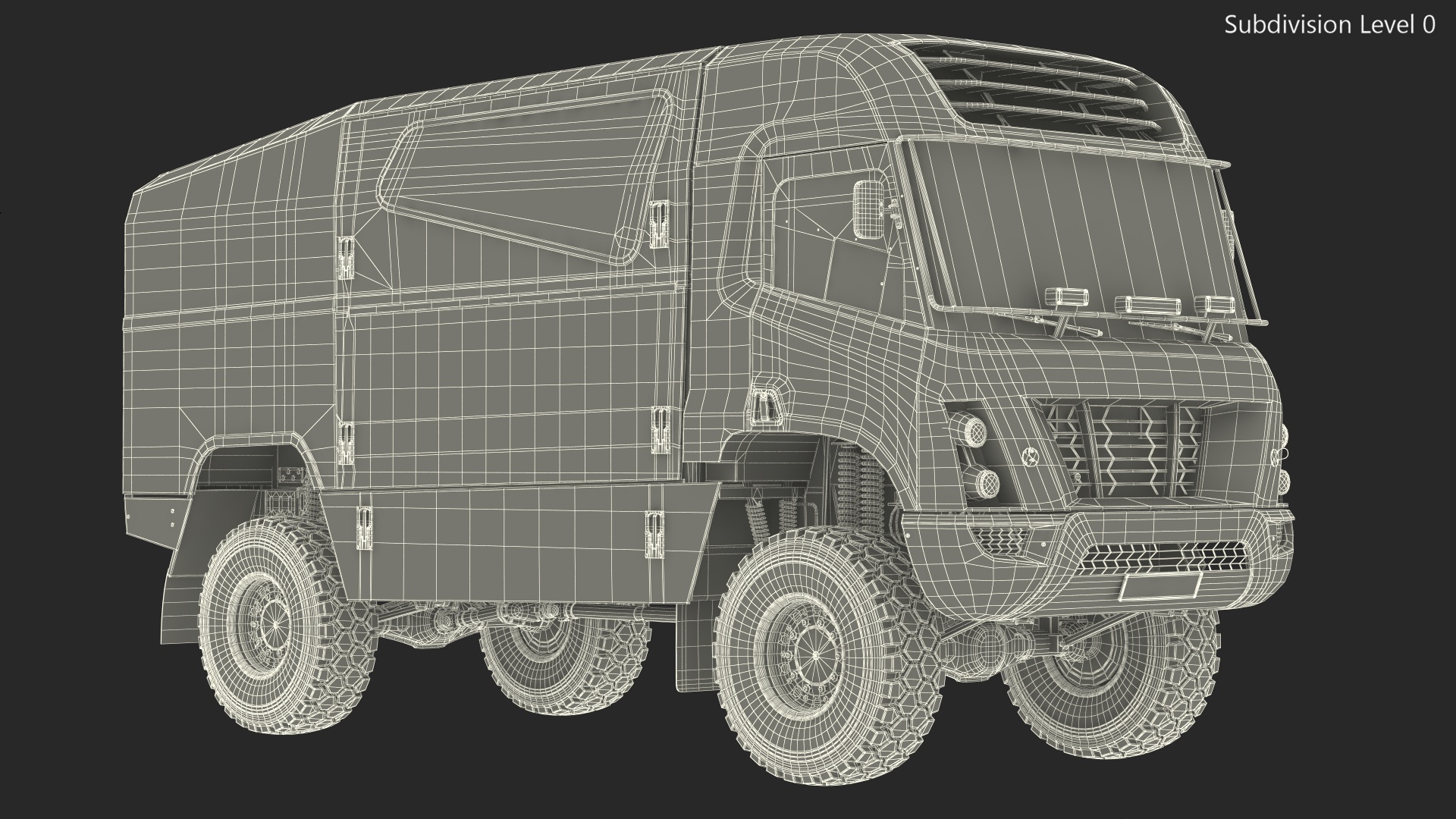 3D Racing Truck Gaussin H2 Simple Interior Rigged